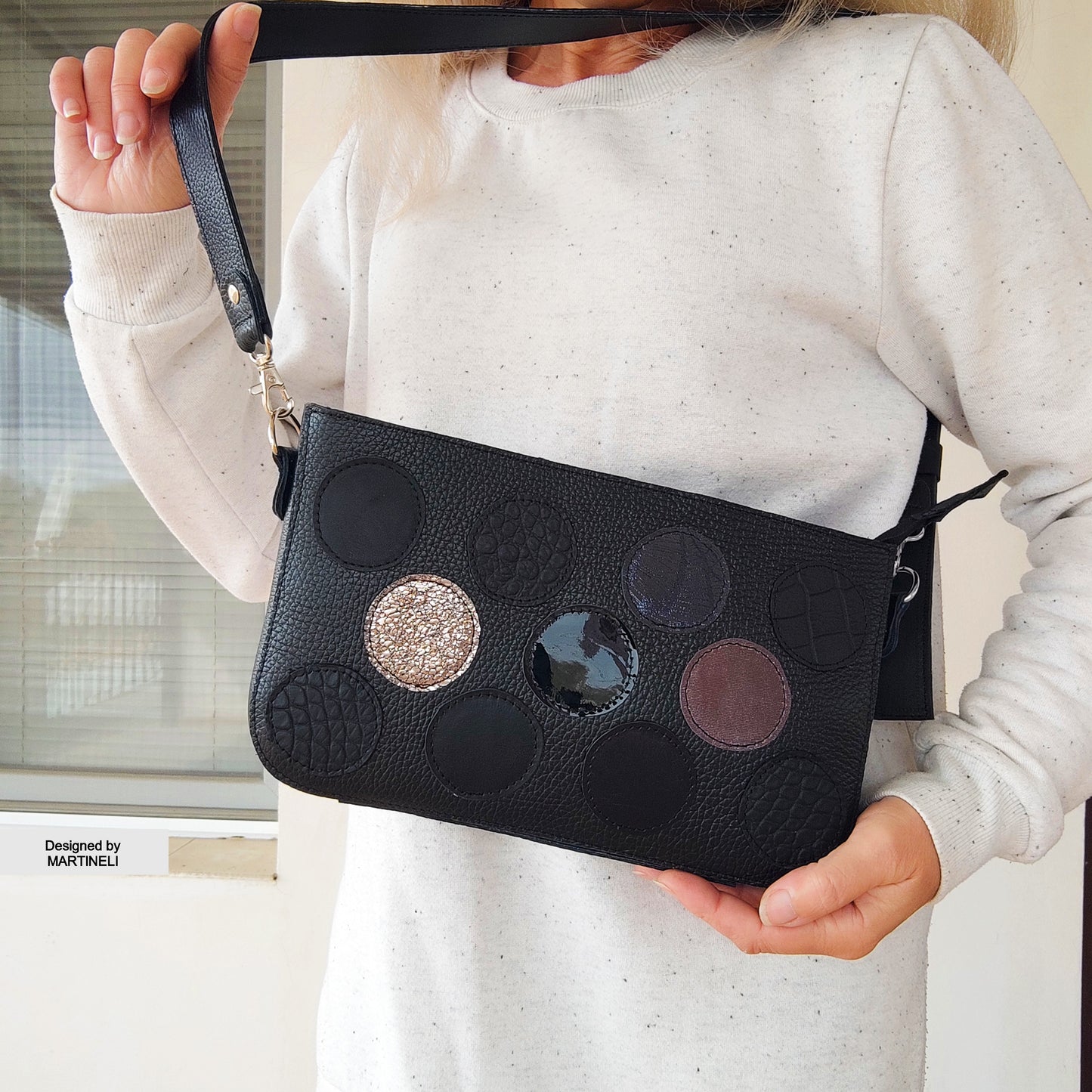 Luxury Black Shoulder Bag Elegant Mini Bag Stylish Crossbody Bag