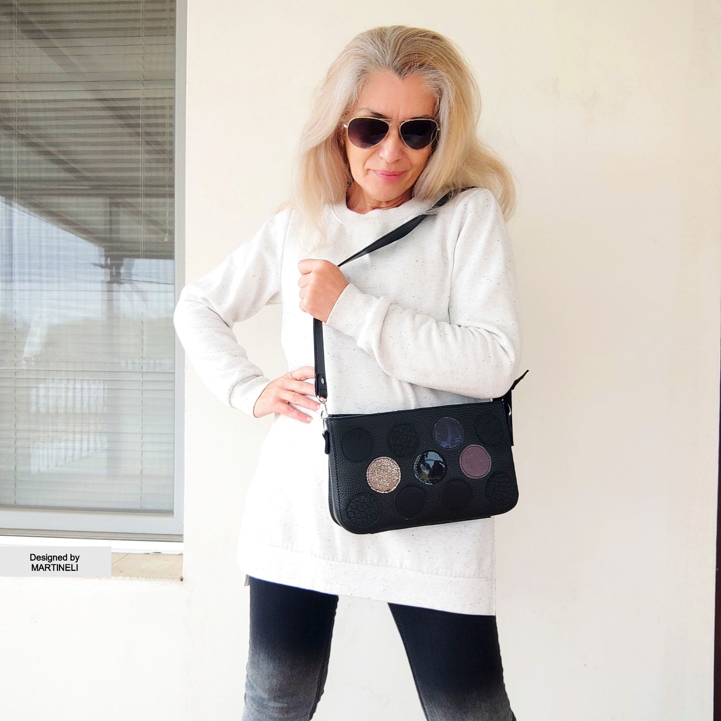 Luxury Black Shoulder Bag Elegant Mini Bag Stylish Crossbody Bag