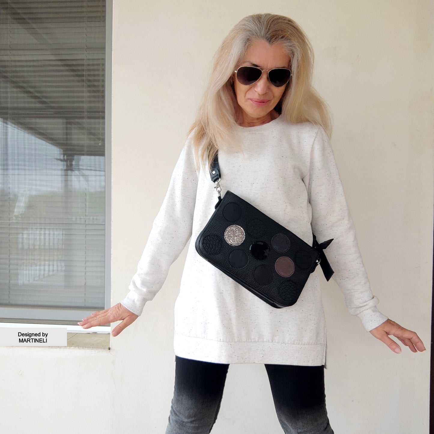 Luxury Black Shoulder Bag Elegant Mini Bag Stylish Crossbody Bag