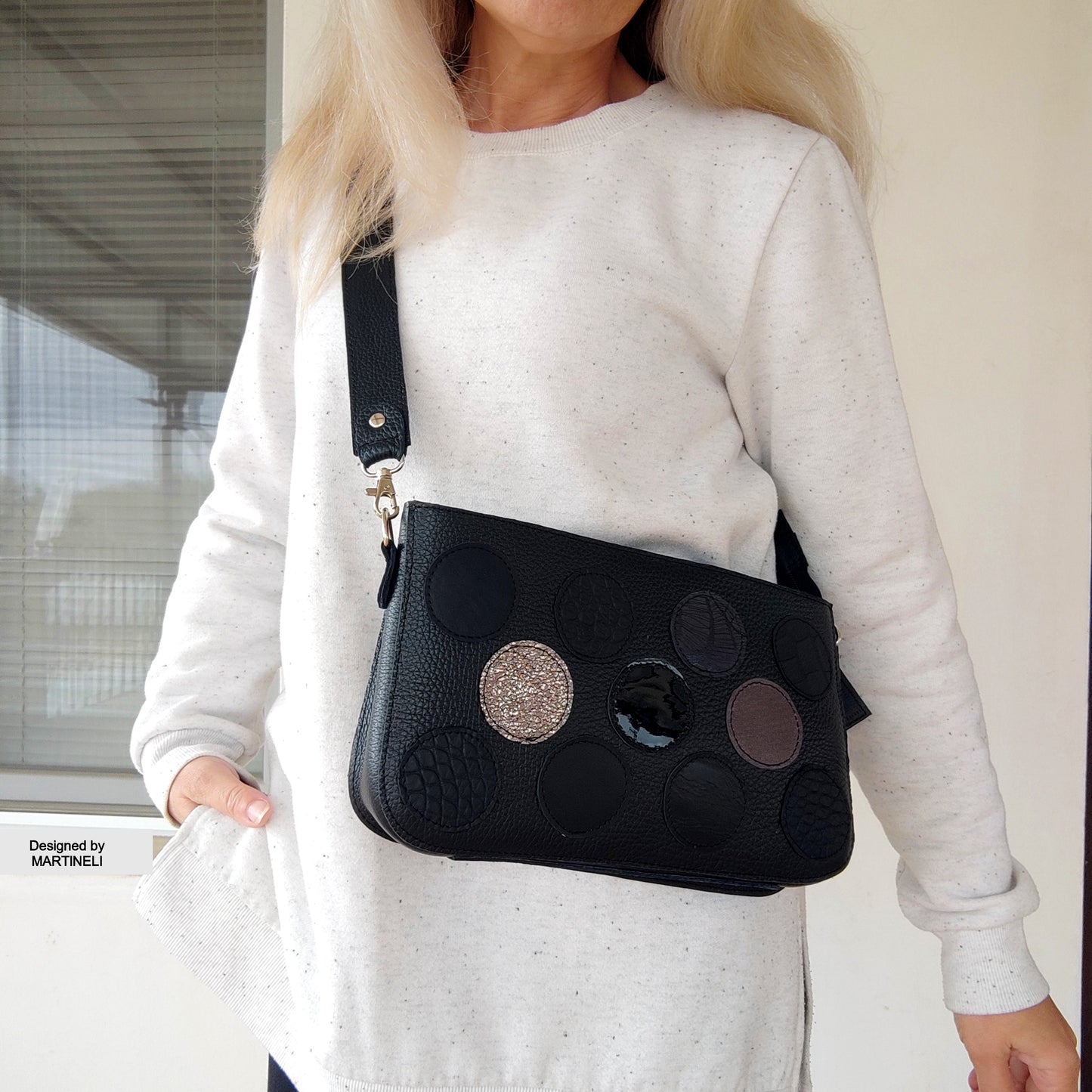Luxury Black Shoulder Bag Elegant Mini Bag Stylish Crossbody Bag