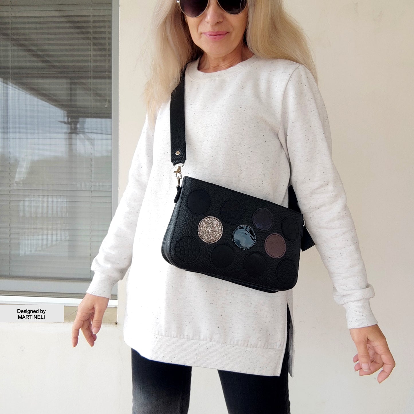 Luxury Black Shoulder Bag Elegant Mini Bag Stylish Crossbody Bag
