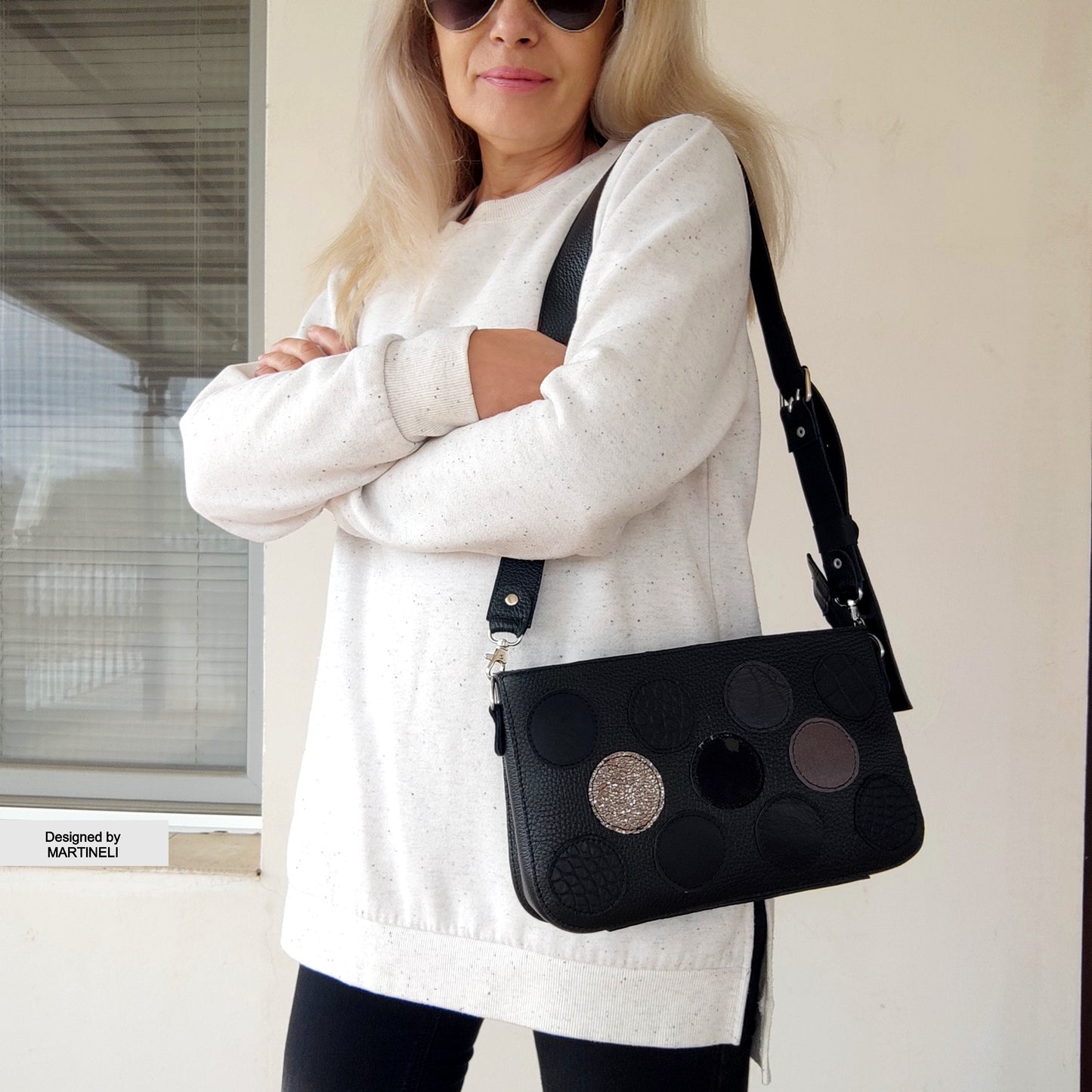 Luxury Black Shoulder Bag Elegant Mini Bag Stylish Crossbody Bag