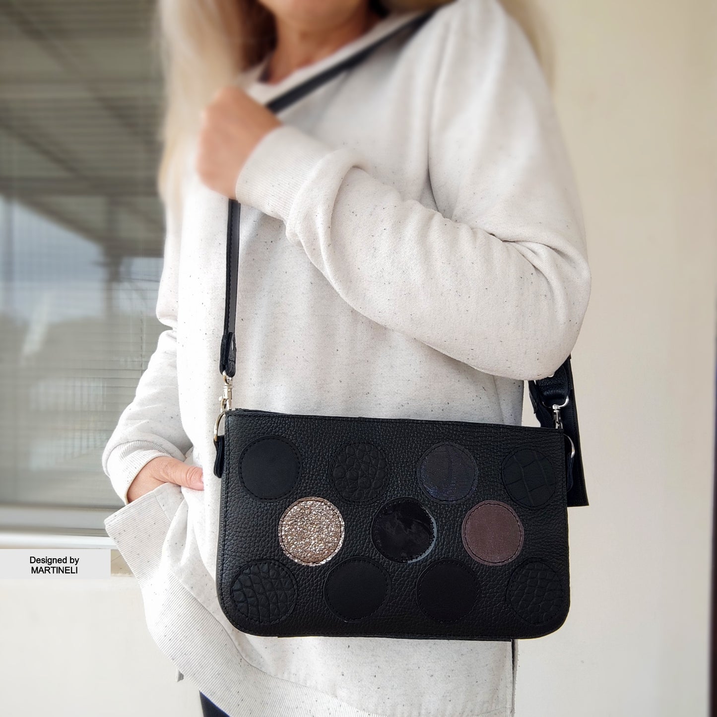 Luxury Black Shoulder Bag Elegant Mini Bag Stylish Crossbody Bag
