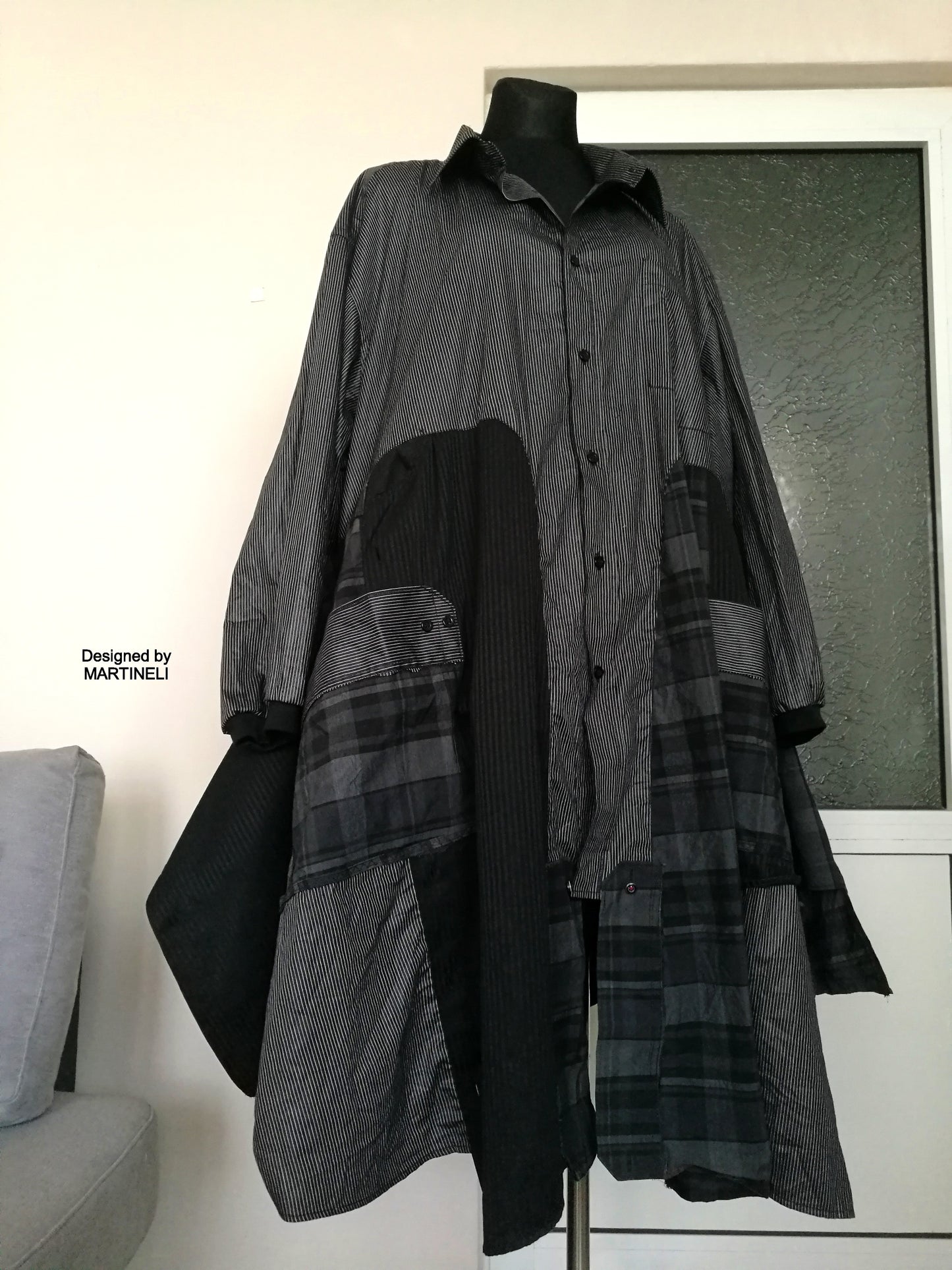 Plus Size Black Jacket Dress 5XL Maxi Boho Outfits For Women