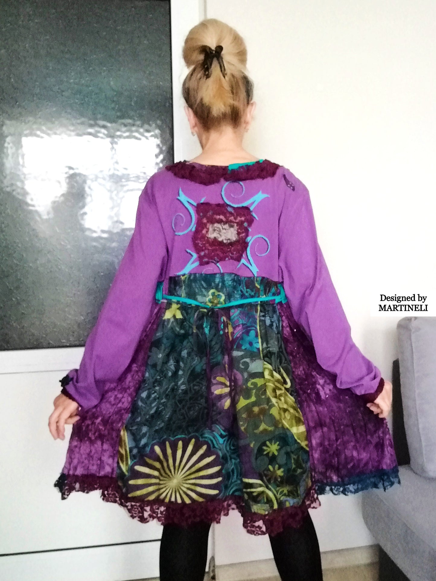 Plus Size T-Shirt Dress 3XL Boho Chic Maxi Dress