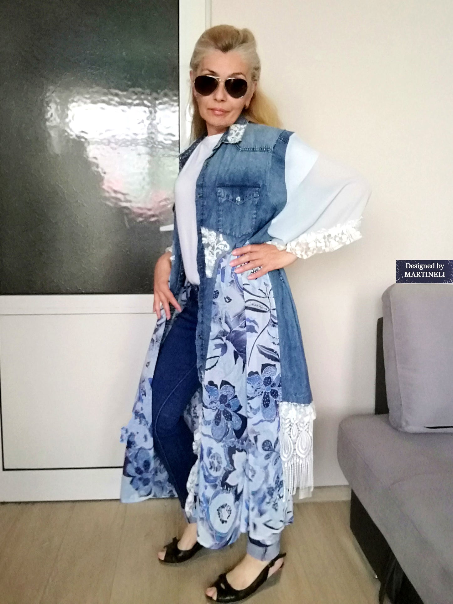 Plus Size Jacket Dress 4XL Maxi Summer Boho Dress