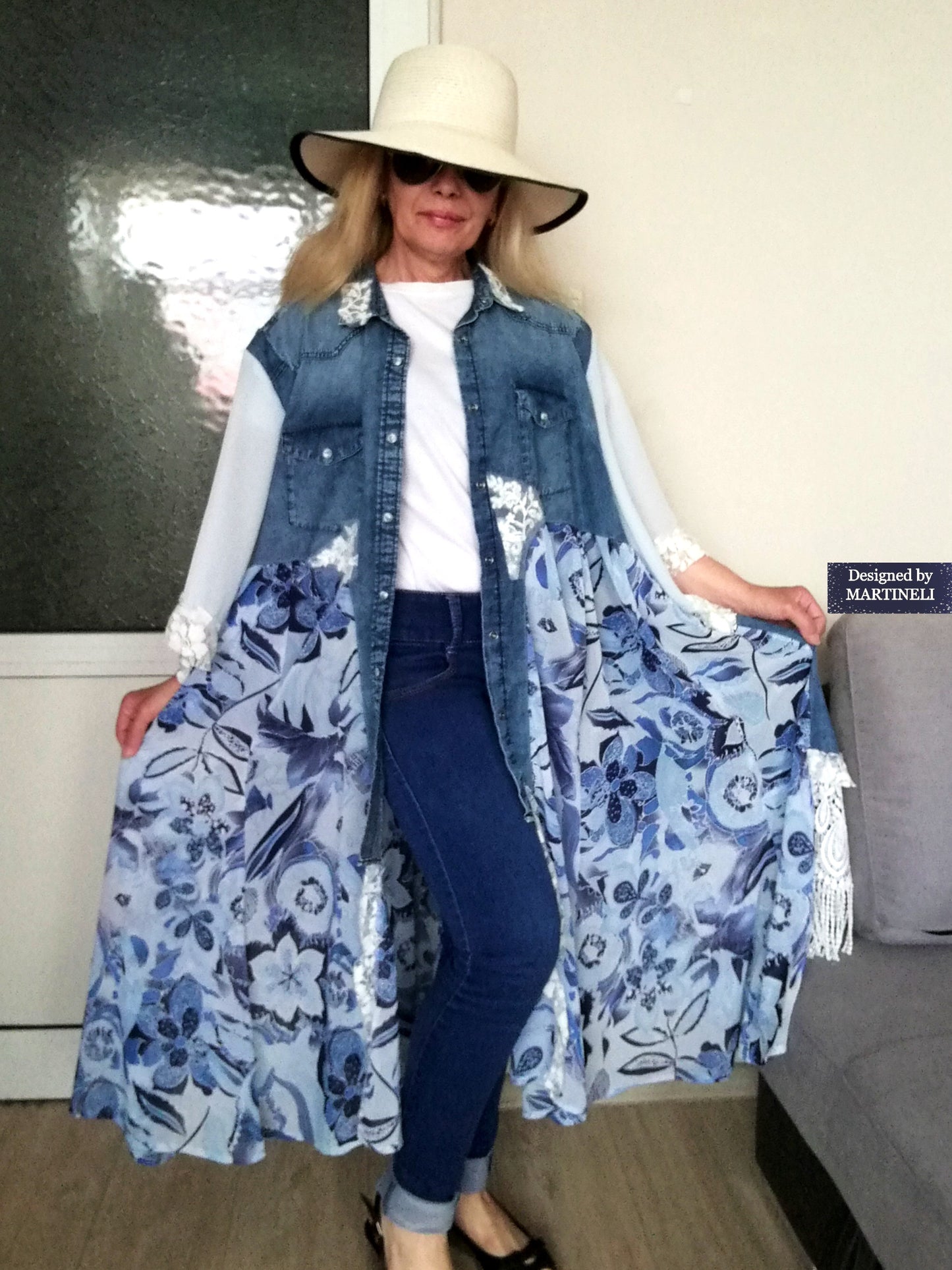 Plus Size Jacket Dress 4XL Maxi Summer Boho Dress
