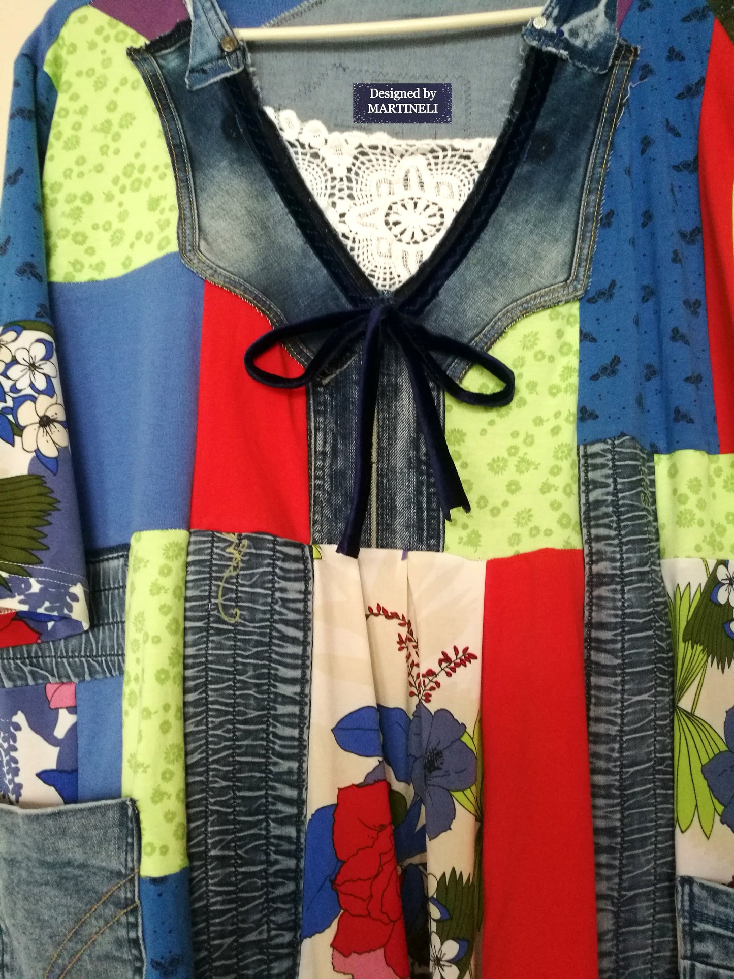 Plus Size Floral Dress 3XL Maxi Summer Denim Dress