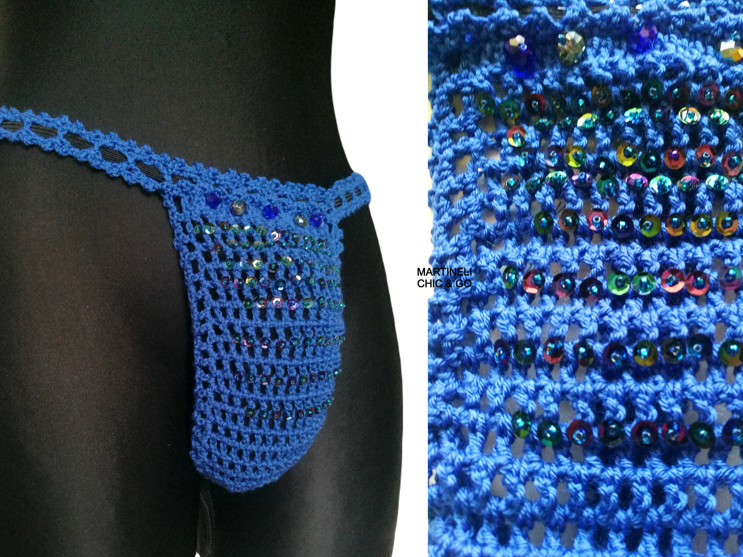 Blue Man Thong XL Sexy Thong For Men G String Man