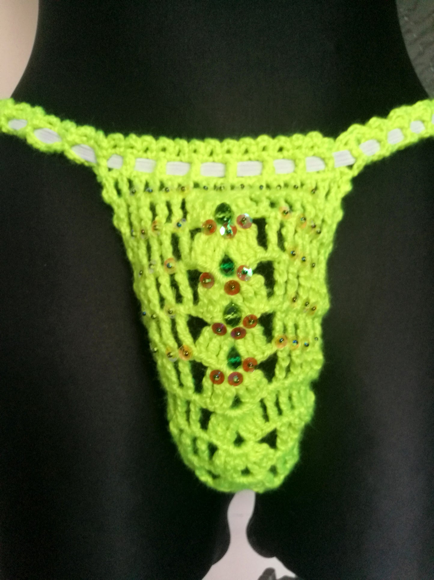 Sexy Man Thong XL Neon Green Thong For Men Erotic Underwear Men