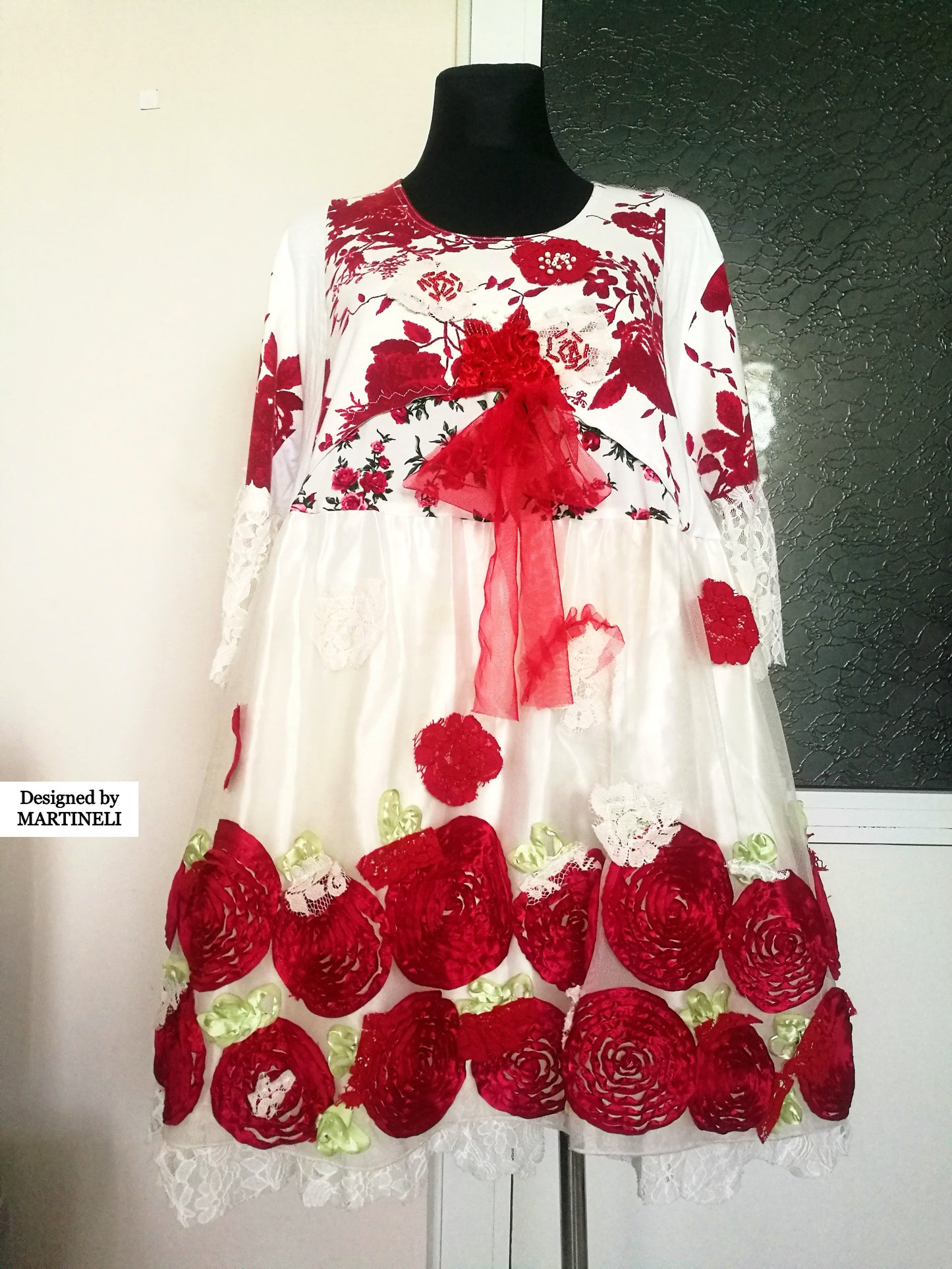 Plus Size Embroidered Dress 4XL Maxi White Summer Dress