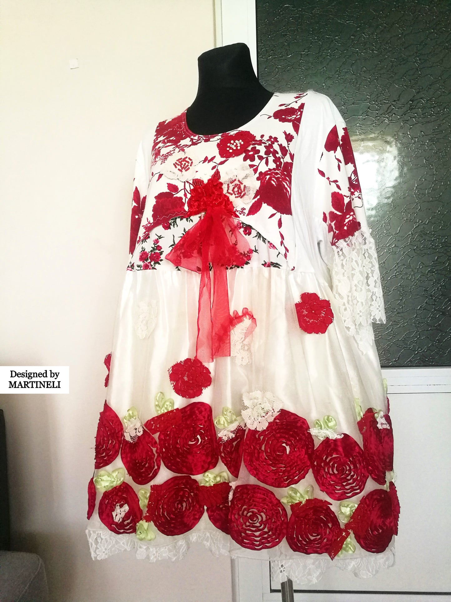 Plus Size Embroidered Dress 4XL Maxi White Summer Dress