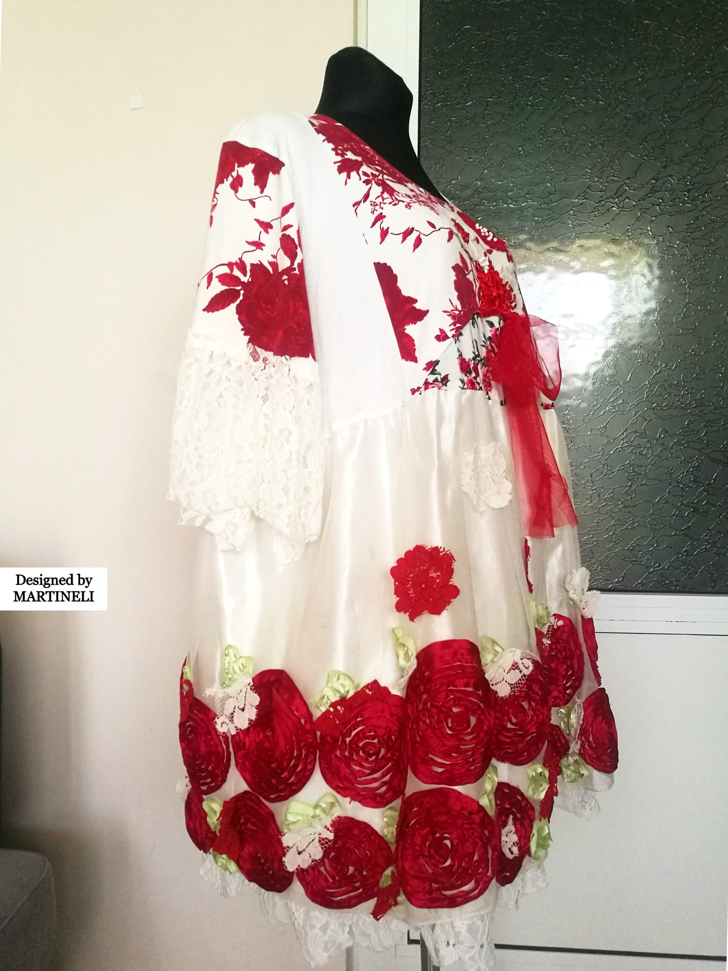 Plus Size Embroidered Dress 4XL Maxi White Summer Dress