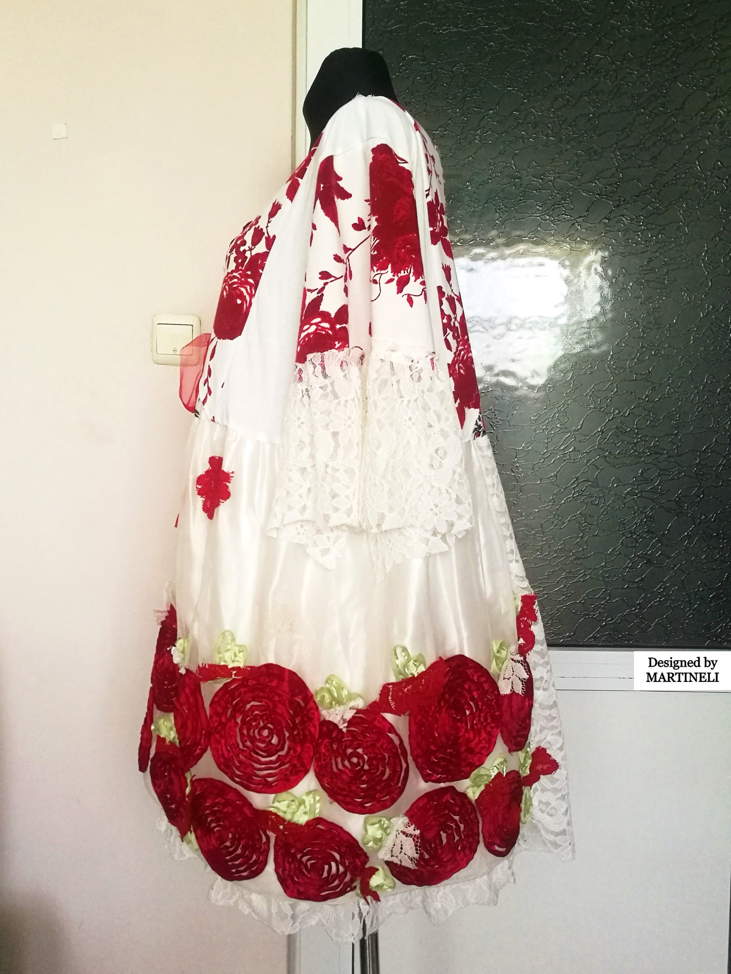 Plus Size Embroidered Dress 4XL Maxi White Summer Dress