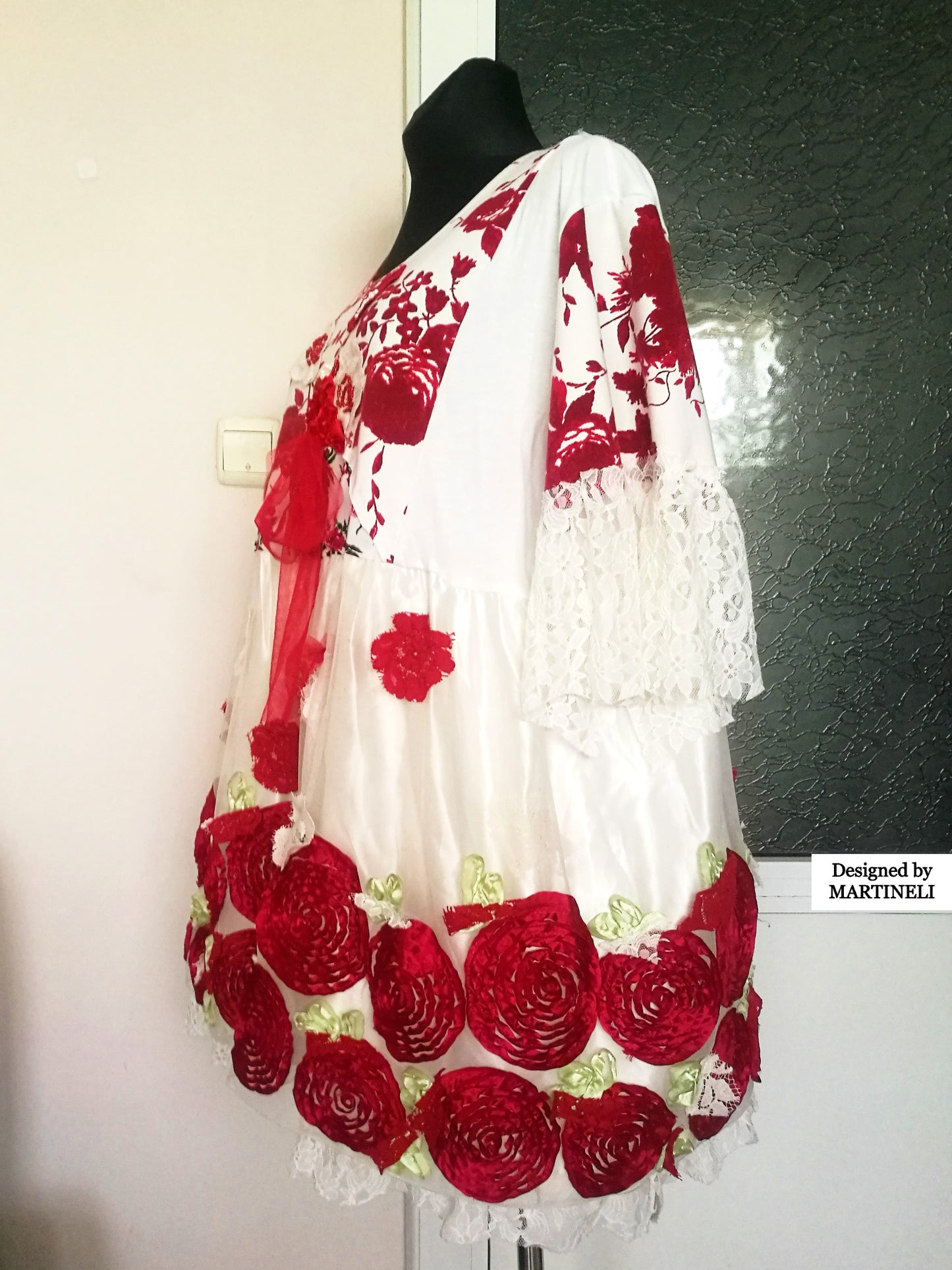 Plus Size Embroidered Dress 4XL Maxi White Summer Dress