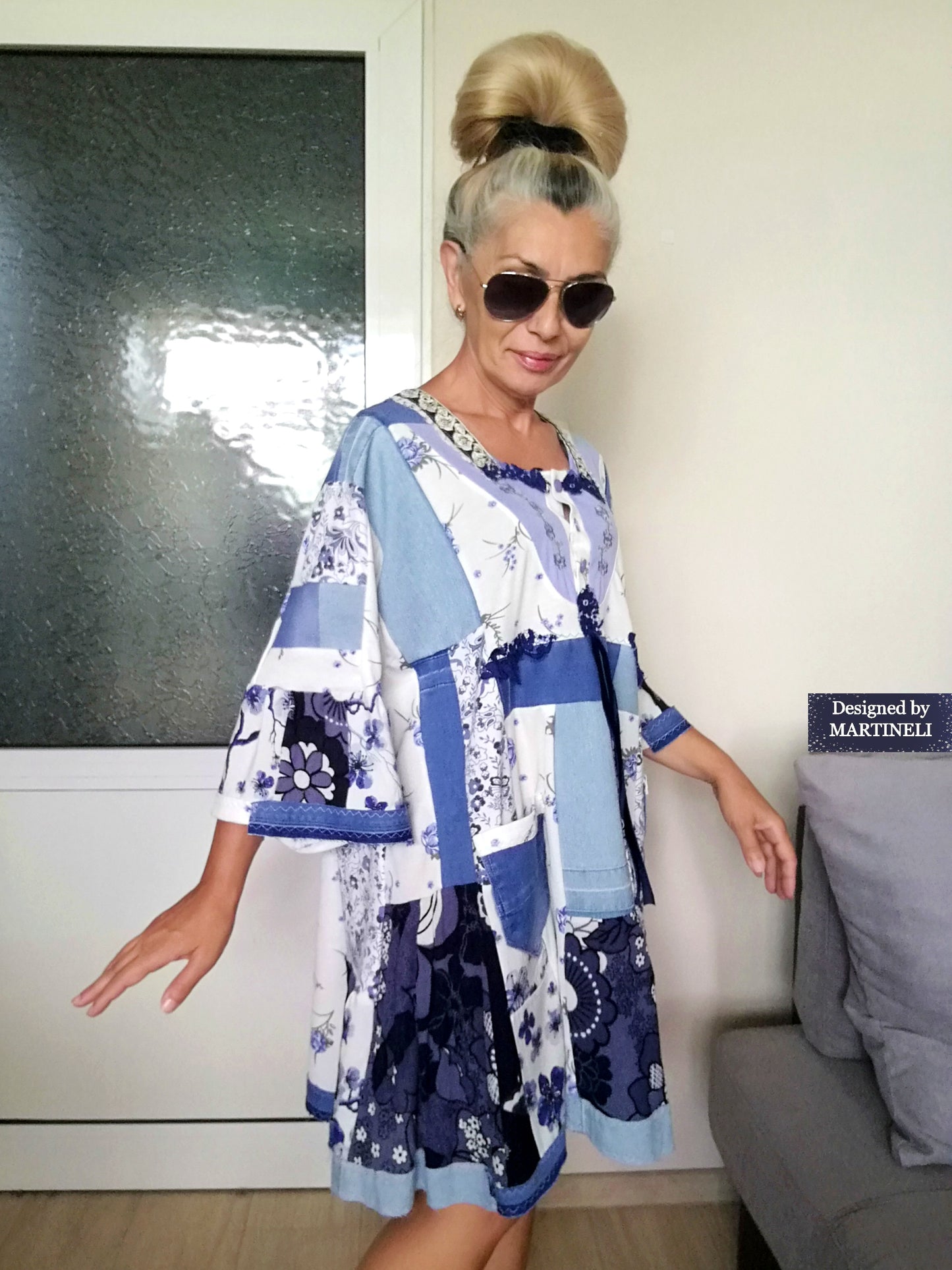Plus Size Summer Dress 3XL Maxi Denim Shirt Dress