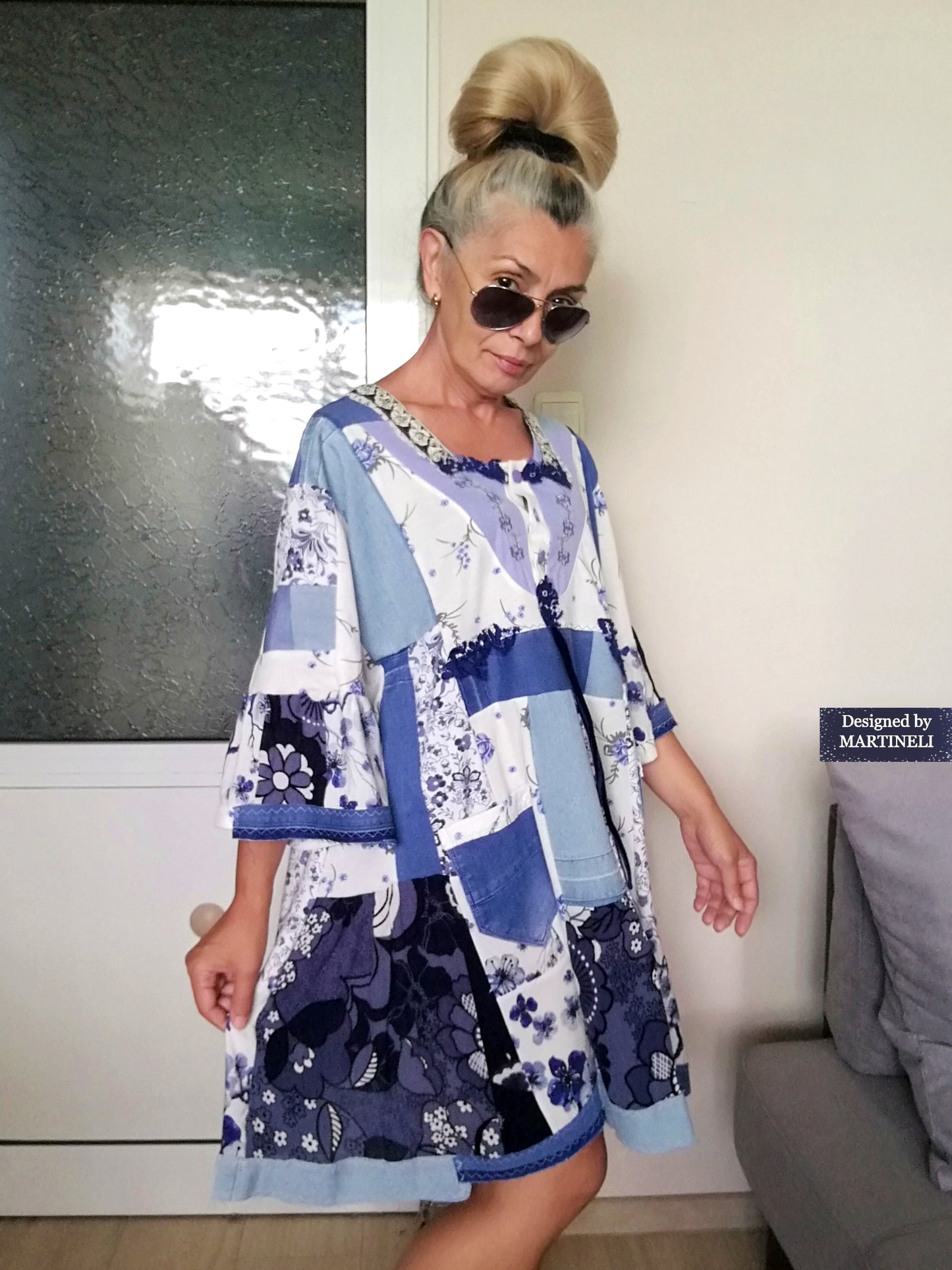Plus Size Summer Dress 3XL Maxi Denim Shirt Dress