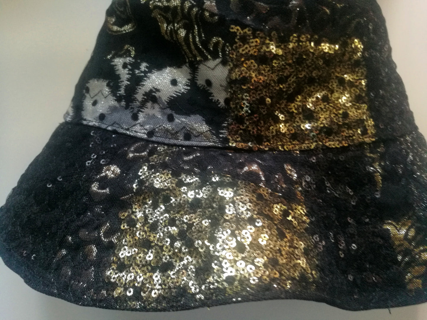 Black Festival Bucket Hat XL/2XL Summer Party Hat For Women