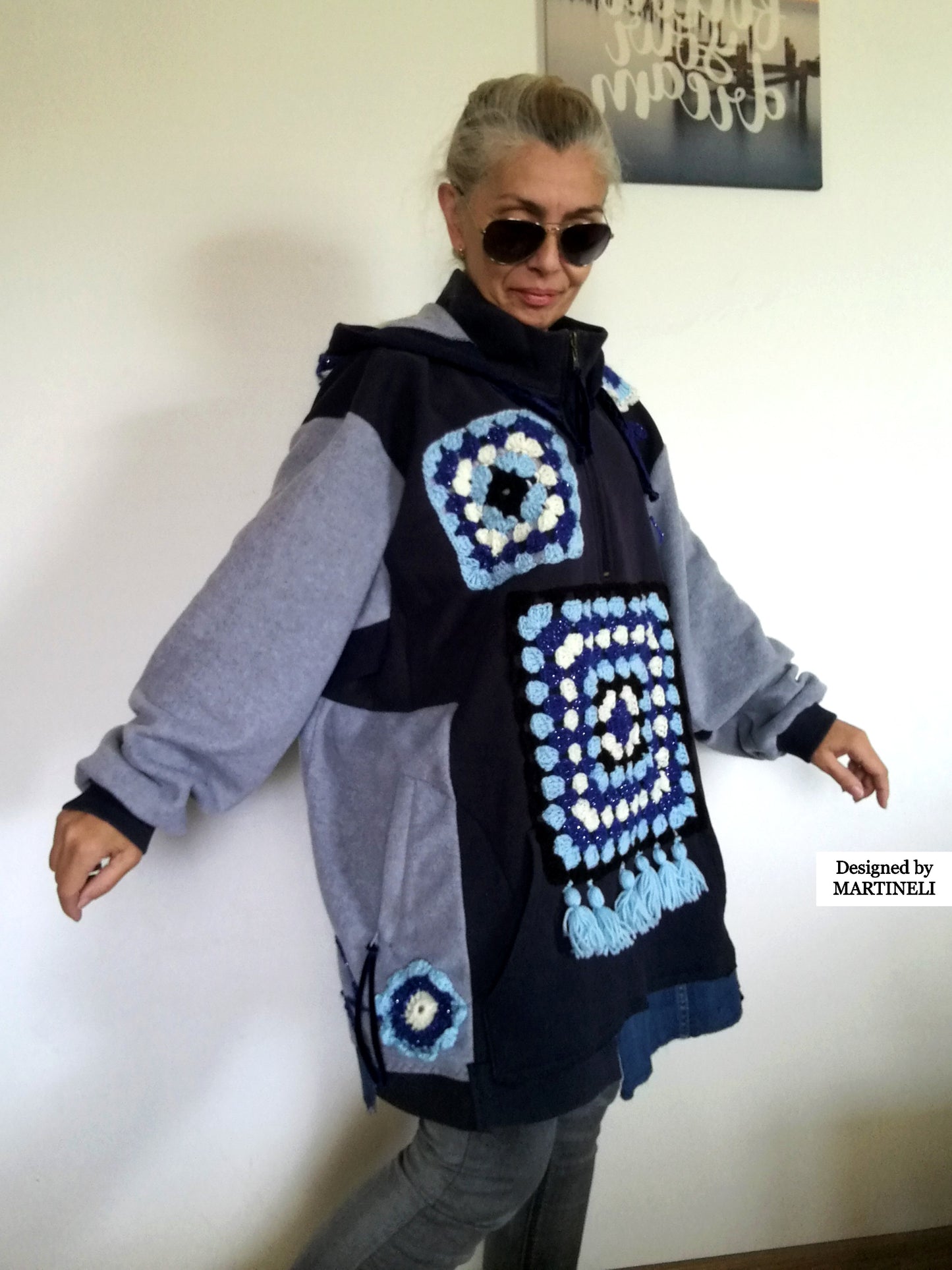 Plus Size Hooded Dress 5X Boho Sweatshirt Dress