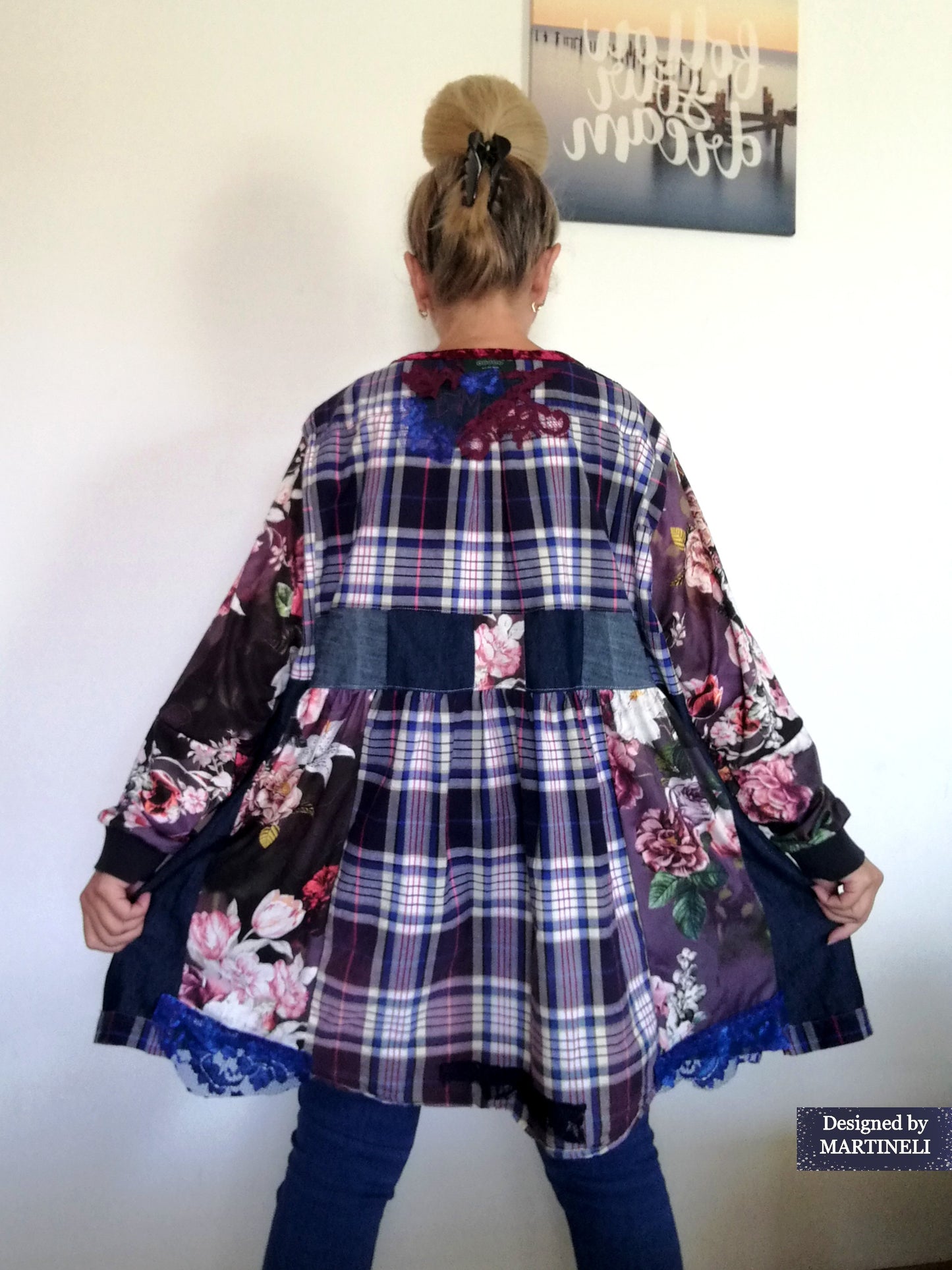 Plus Size Denim Shirt Dress 3XL Boho Style Jacket Dress