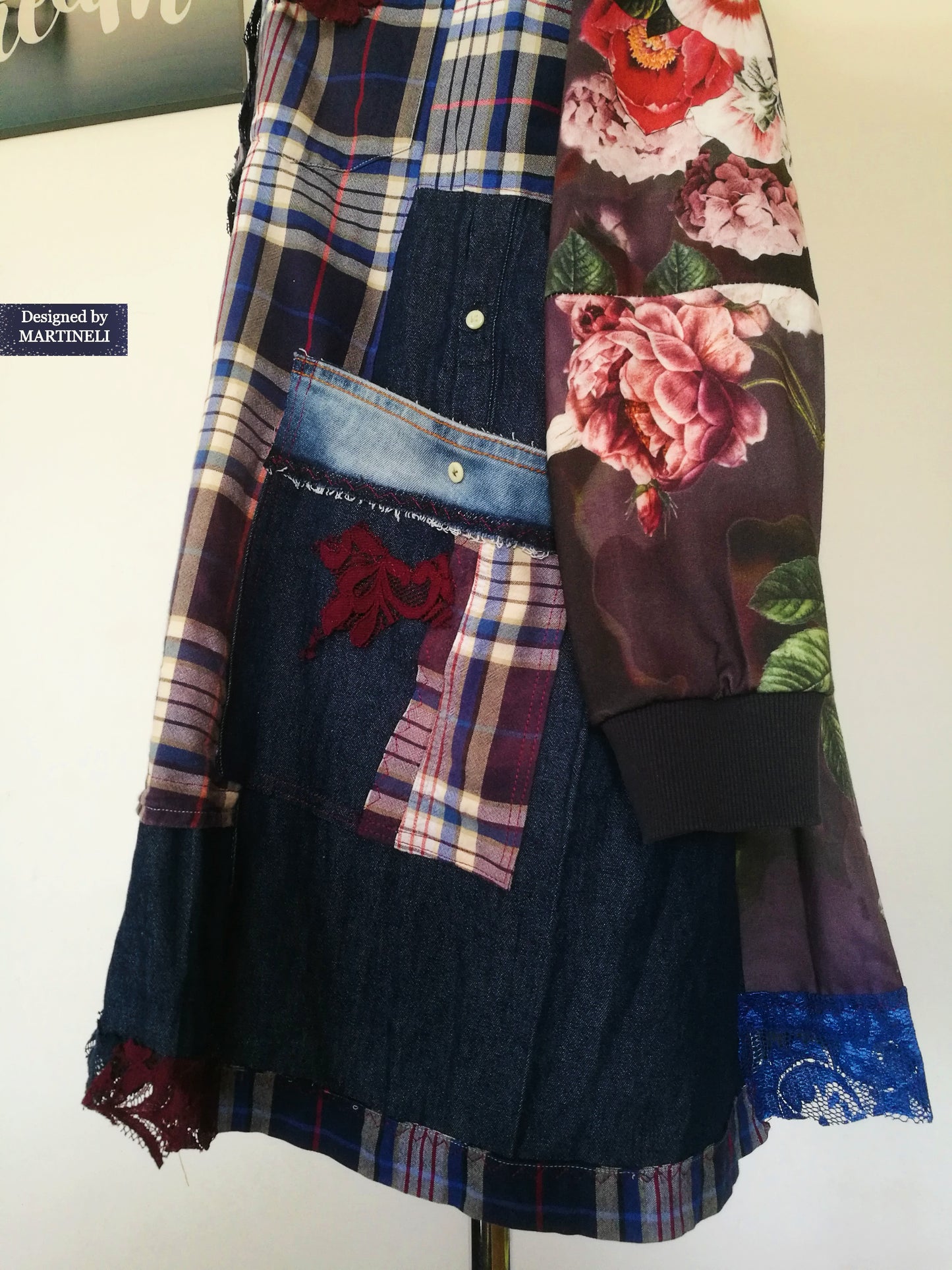 Plus Size Denim Shirt Dress 3XL Boho Style Jacket Dress