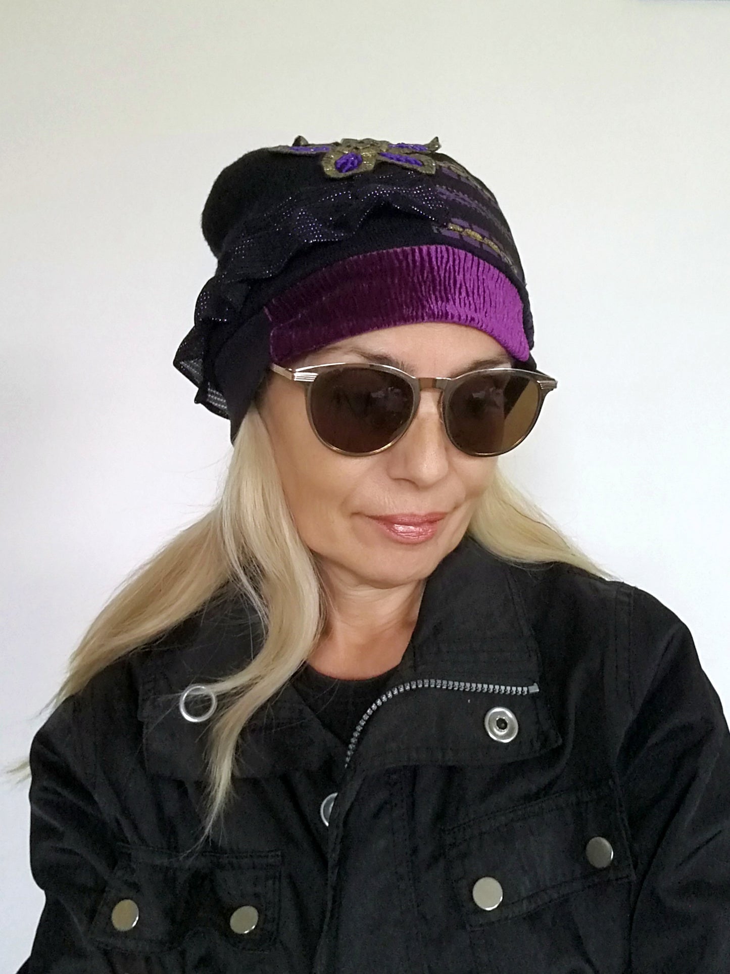 Winter Beanies for Women Black Wool Beanie Warm Knit Beanie
