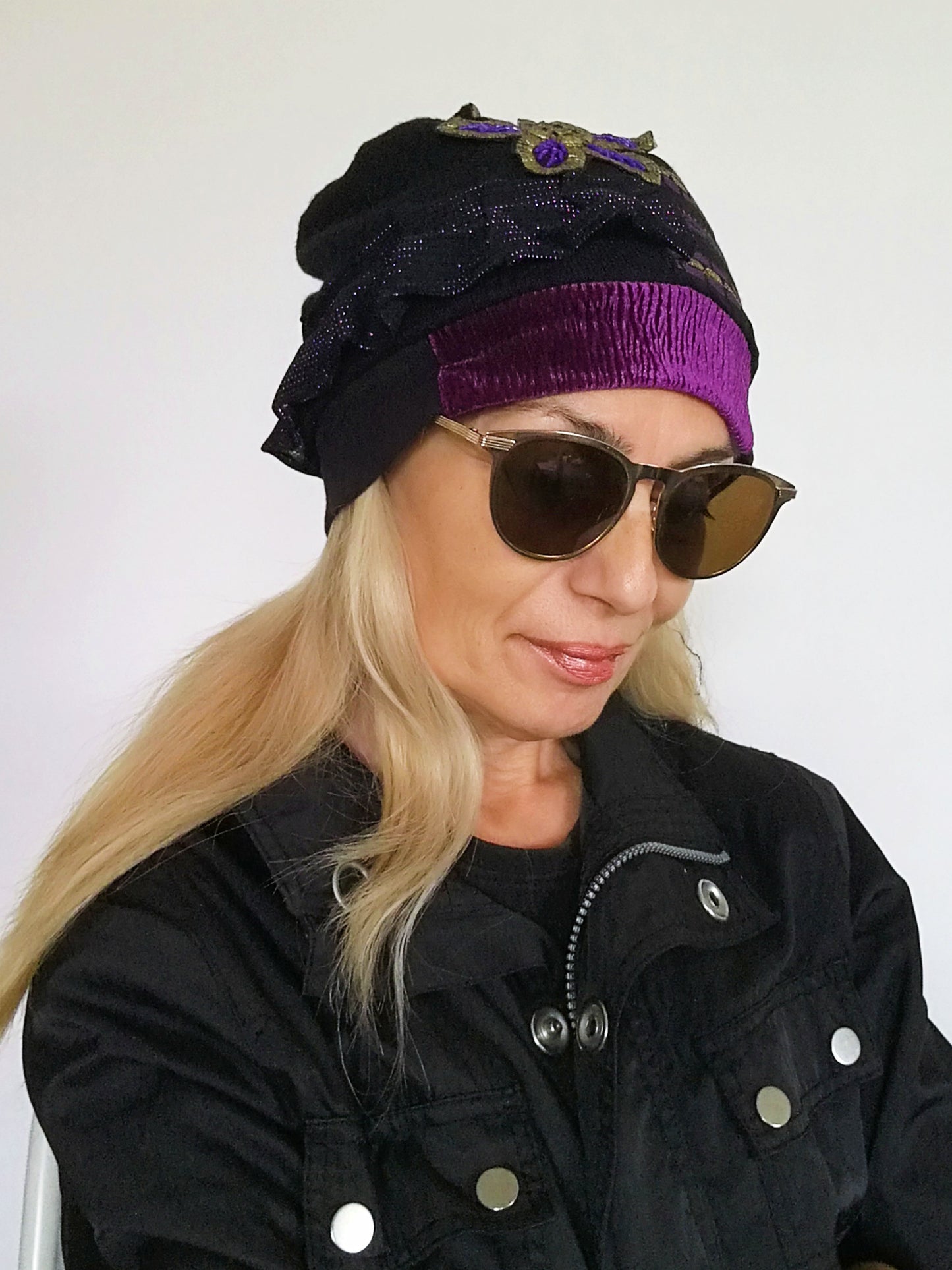 Winter Beanies for Women Black Wool Beanie Warm Knit Beanie