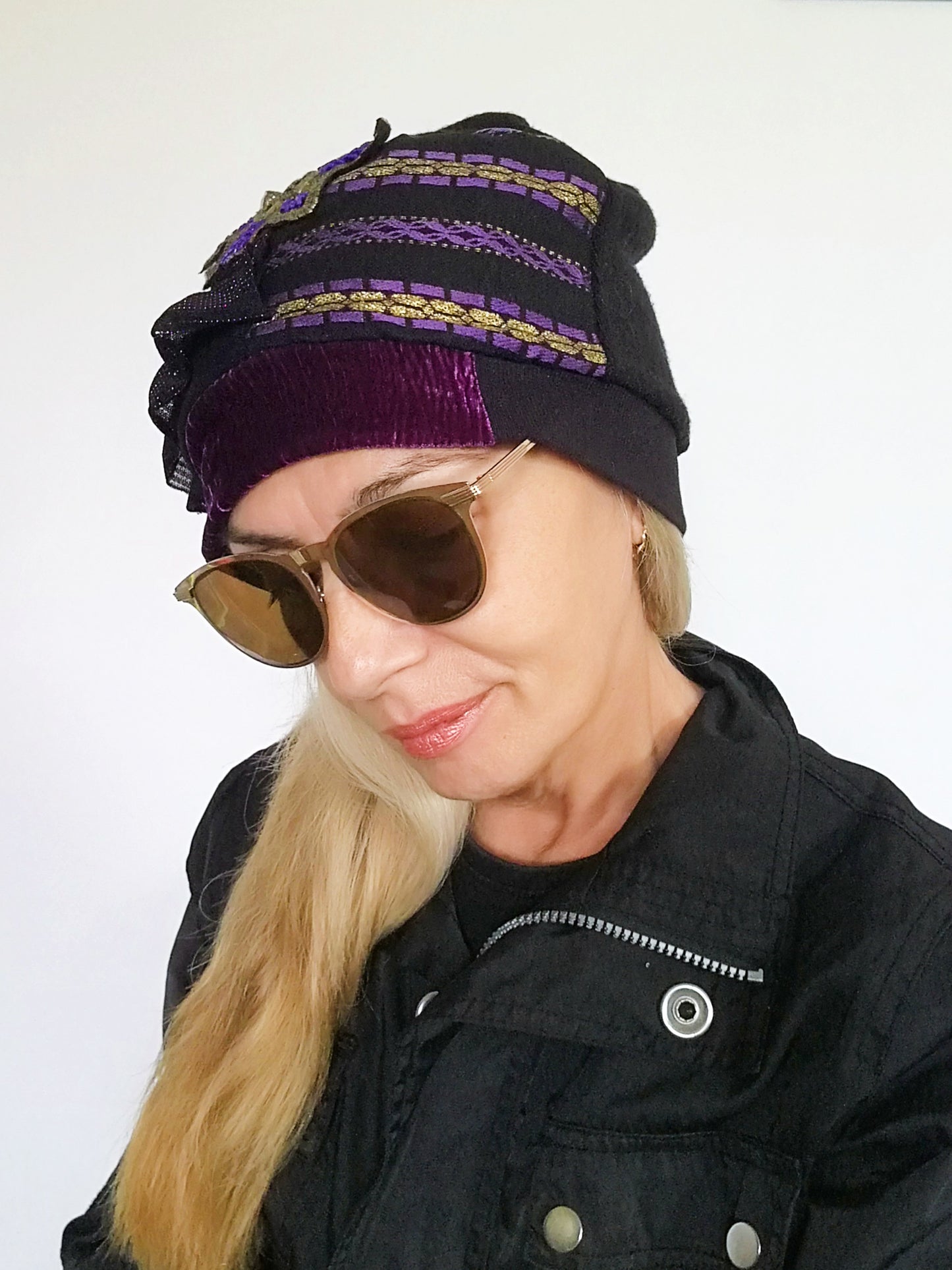 Winter Beanies for Women Black Wool Beanie Warm Knit Beanie