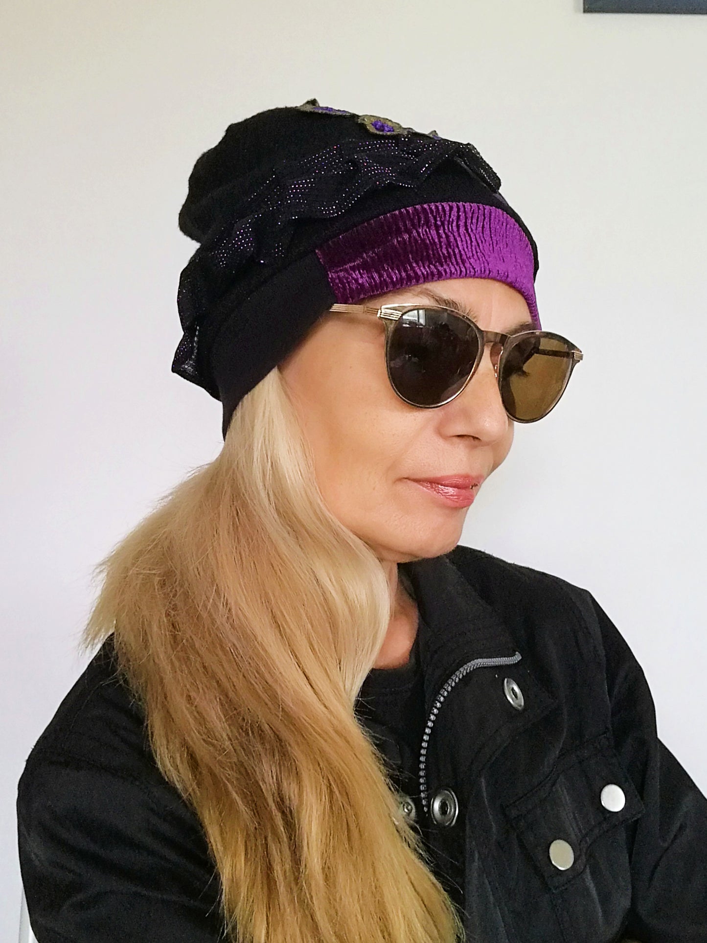 Winter Beanies for Women Black Wool Beanie Warm Knit Beanie