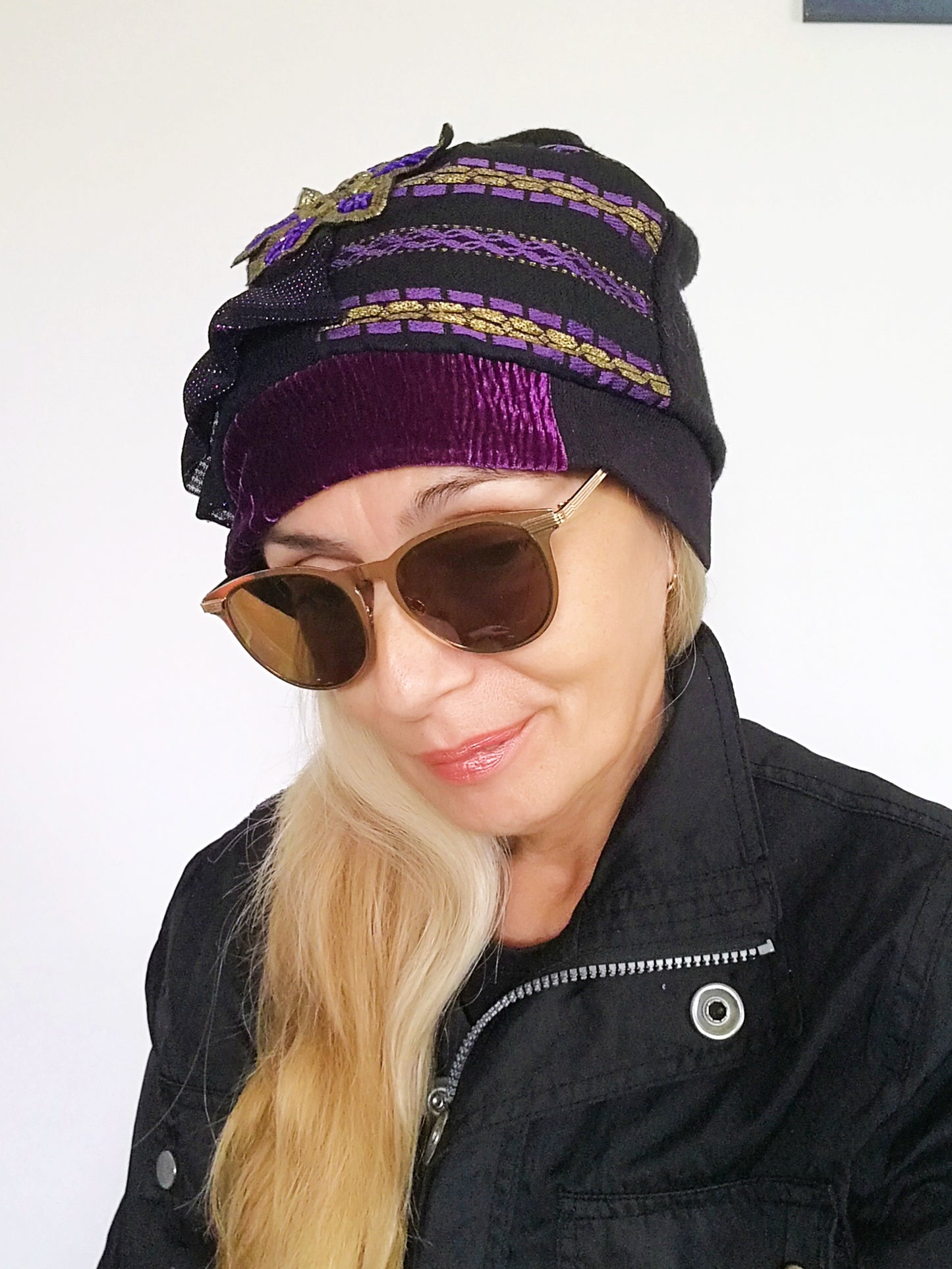 Winter Beanies for Women Black Wool Beanie Warm Knit Beanie