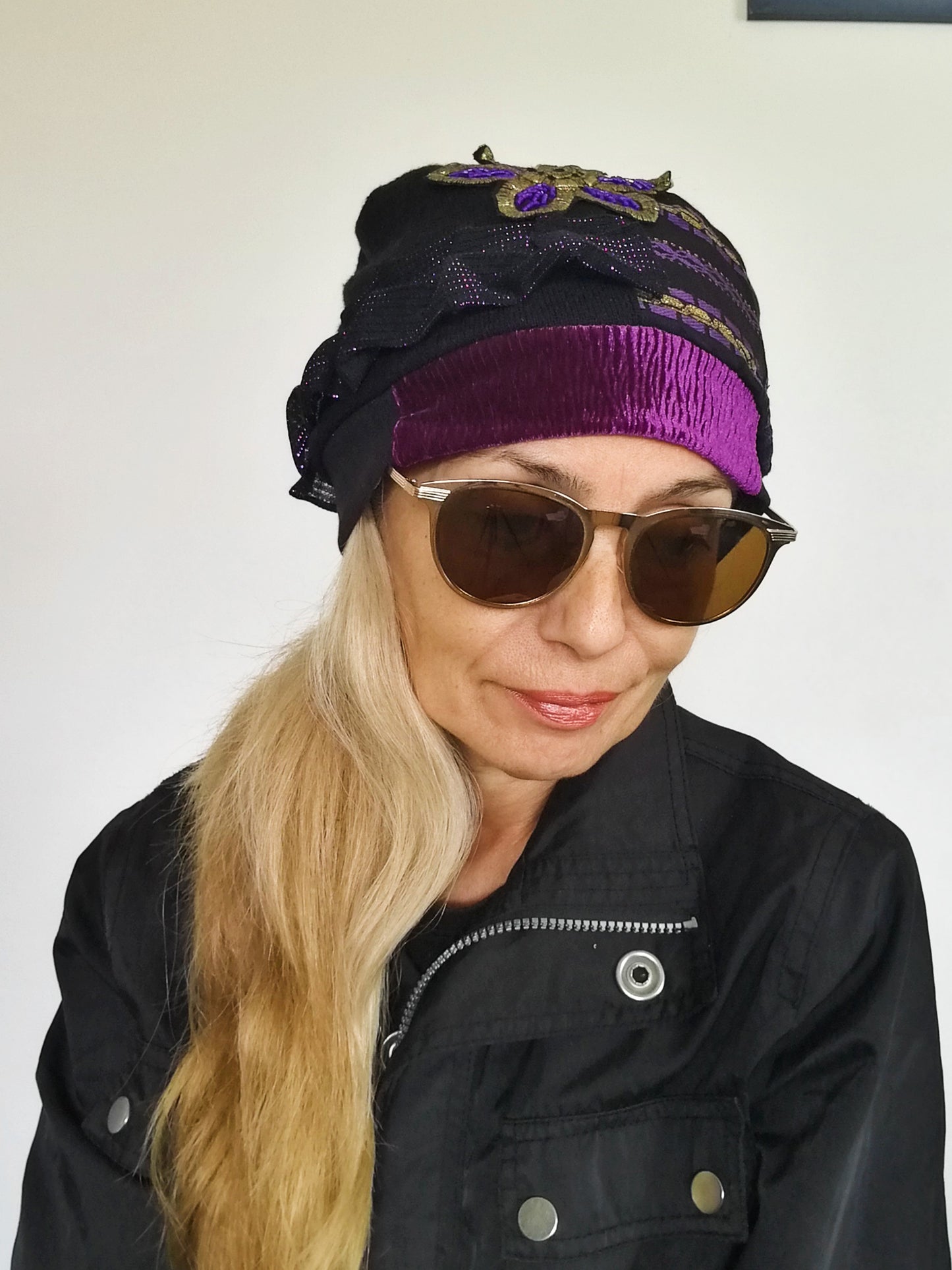 Winter Beanies for Women Black Wool Beanie Warm Knit Beanie