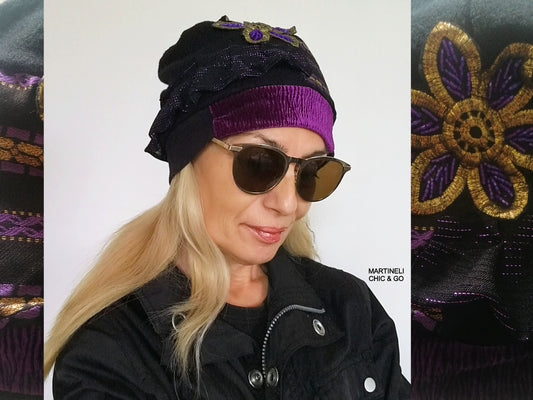Winter Beanies for Women Black Wool Beanie Warm Knit Beanie