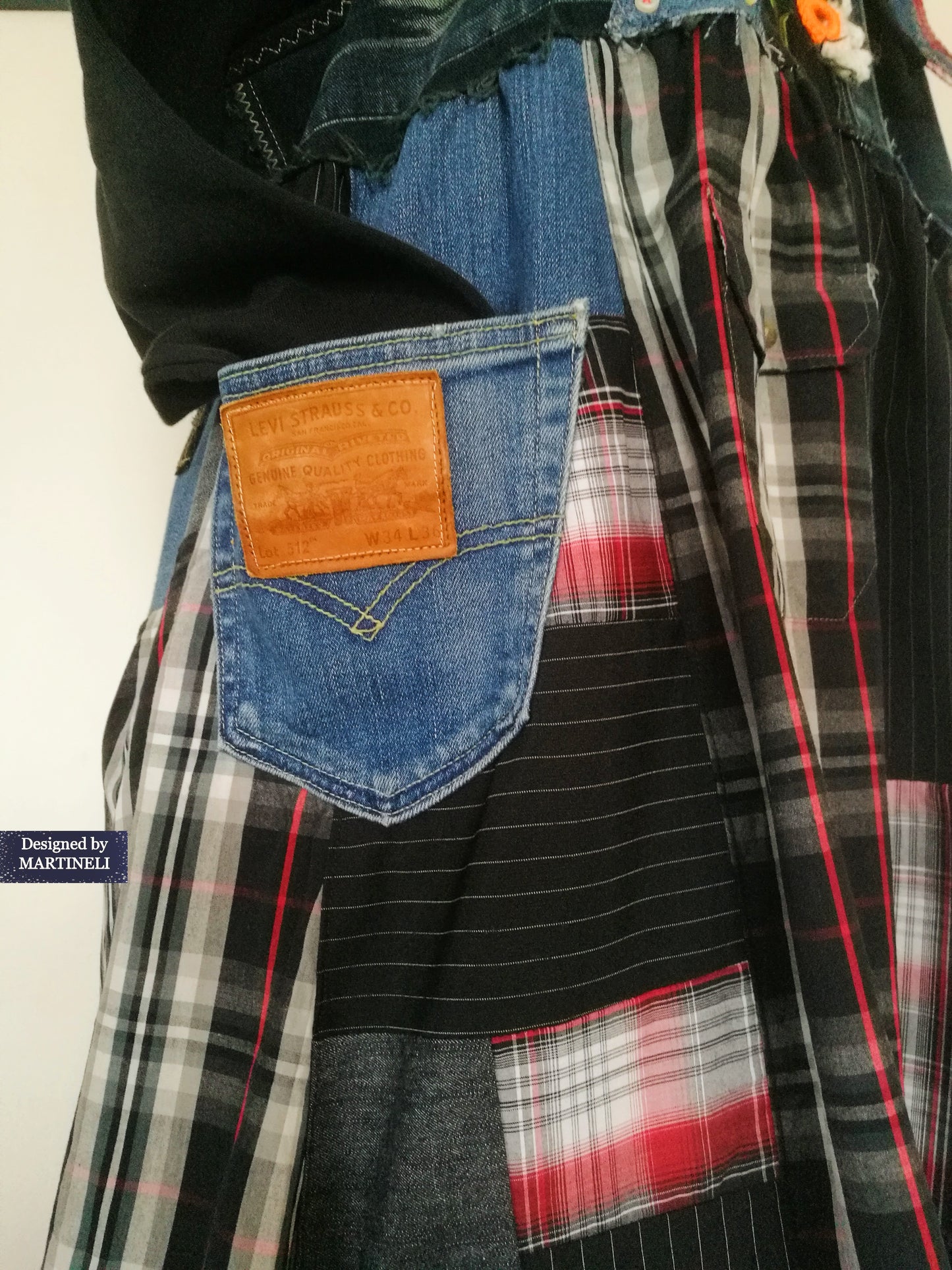 Plus Size LEVI`S Denim Overall Dress 3XL Maxi Dungarees Dress