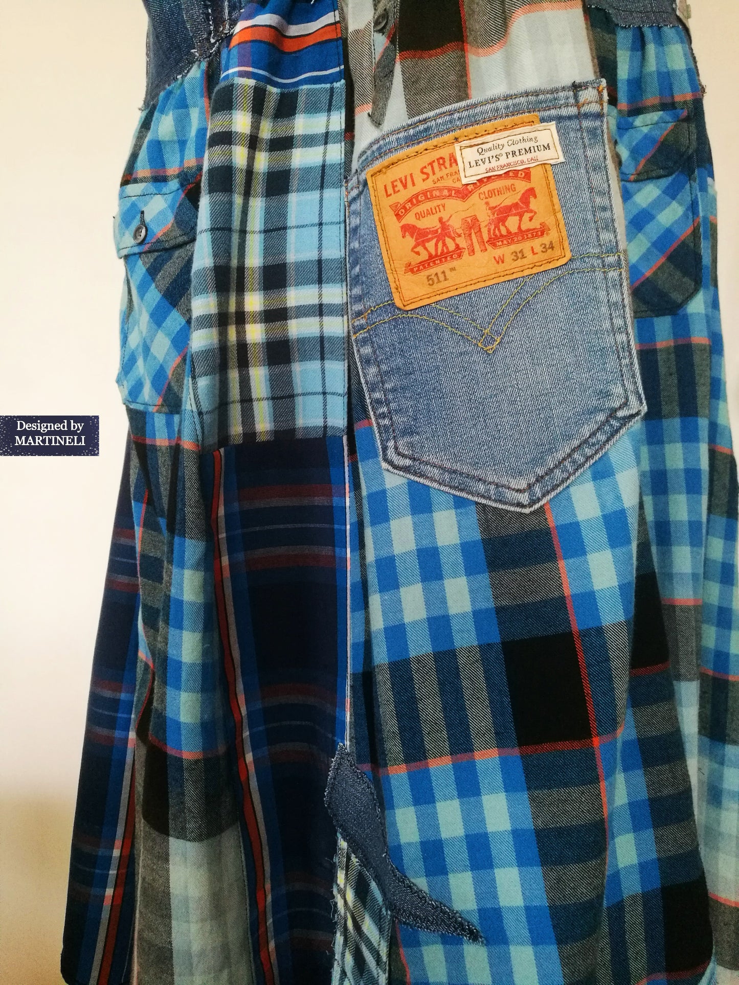 Plus Size LEVIS Denim Jumper Dress 3X Loose Boho Overall Dress
