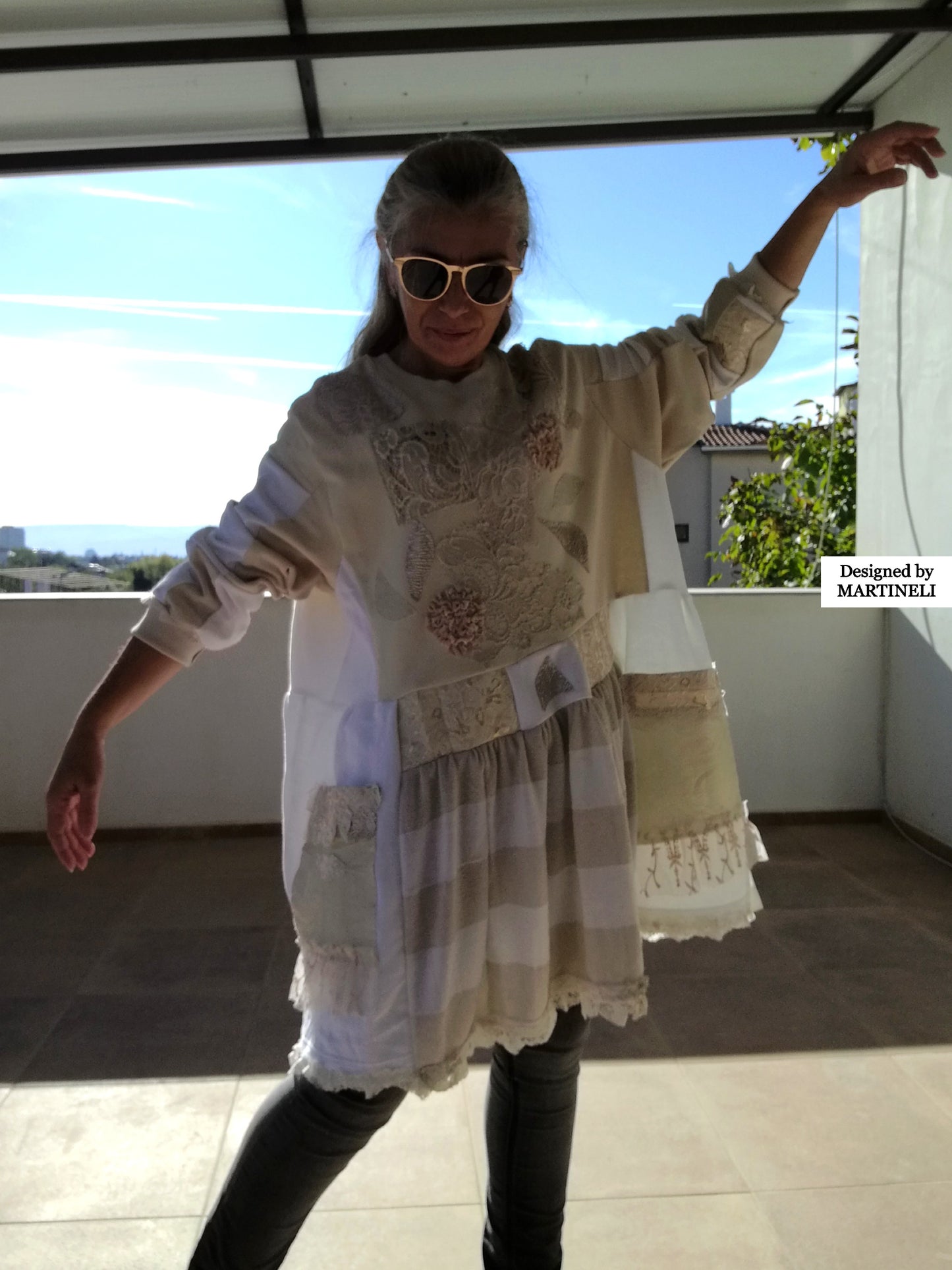 Plus Size Sweatshirt Dress 5XL Boho Style Dress Loose Cotton Dress