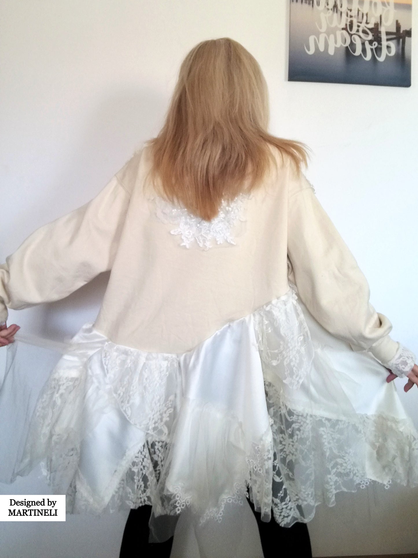 Plus Size Sweatshirt Dress 3XL Loose Satin Dress