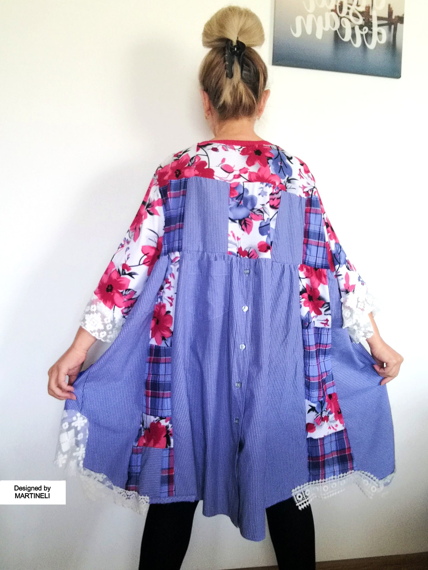 Plus Size Floral Shirtdress 4XL Maxi Embroidered Summer Dress