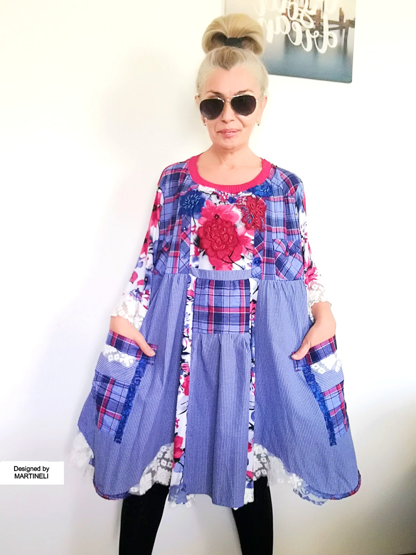 Plus Size Floral Shirtdress 4XL Maxi Embroidered Summer Dress