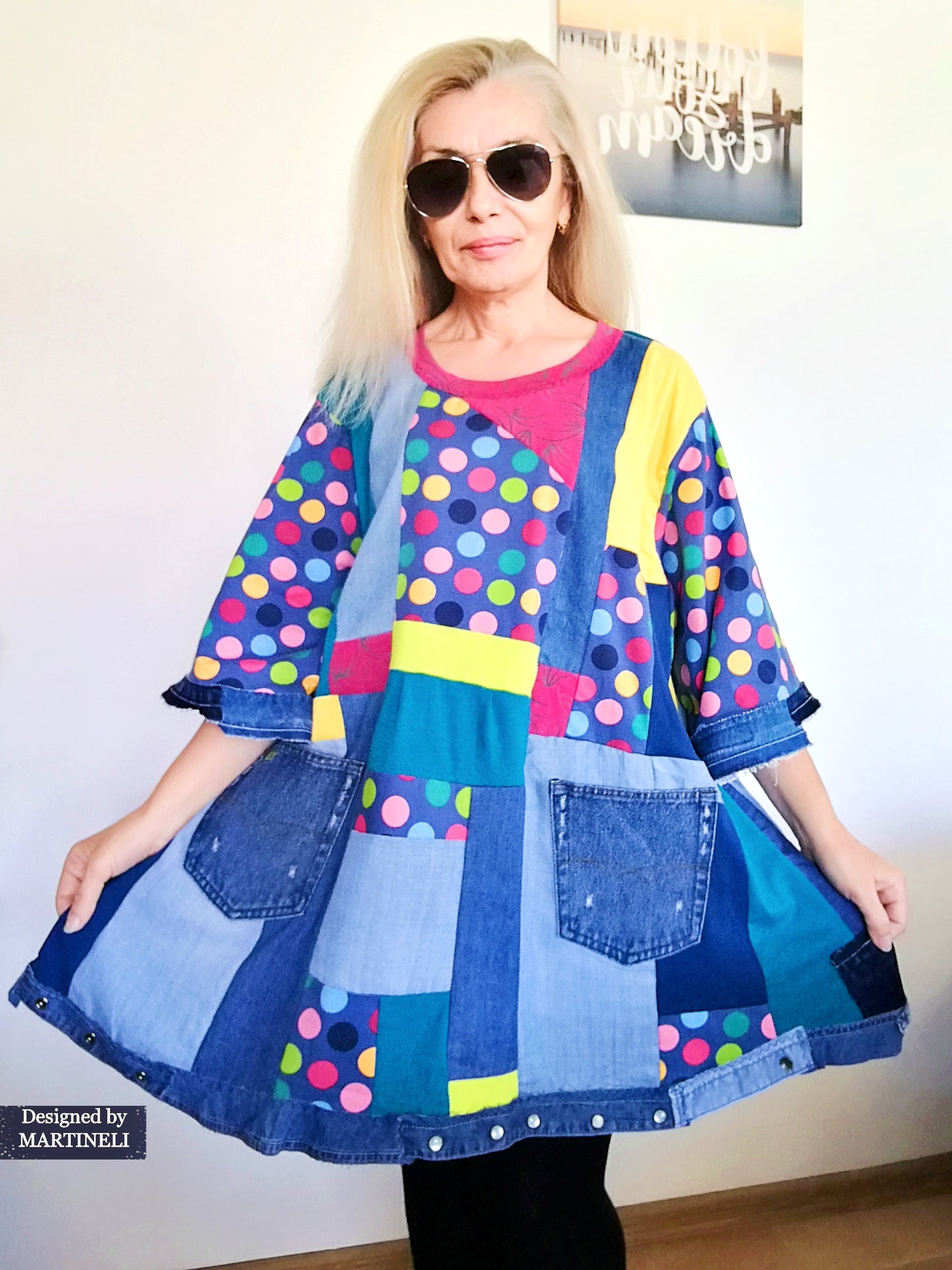 Plus Size Summer Dress 3X Maxi Denim Tunic Dress