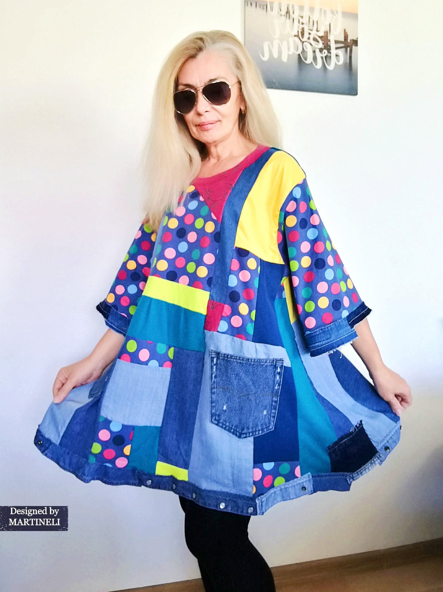 Plus Size Summer Dress 3X Maxi Denim Tunic Dress