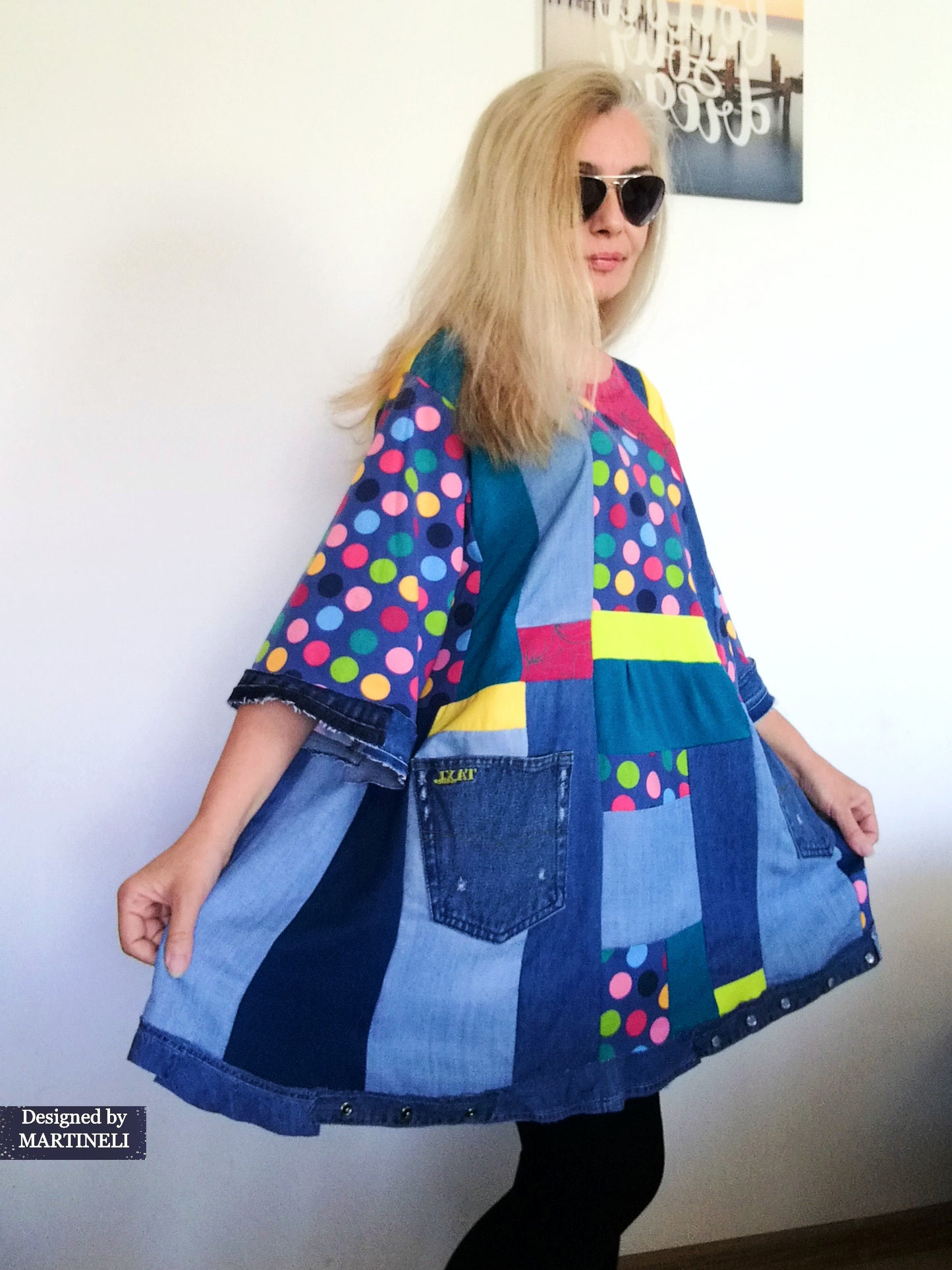 Plus Size Summer Dress 3X Maxi Denim Tunic Dress