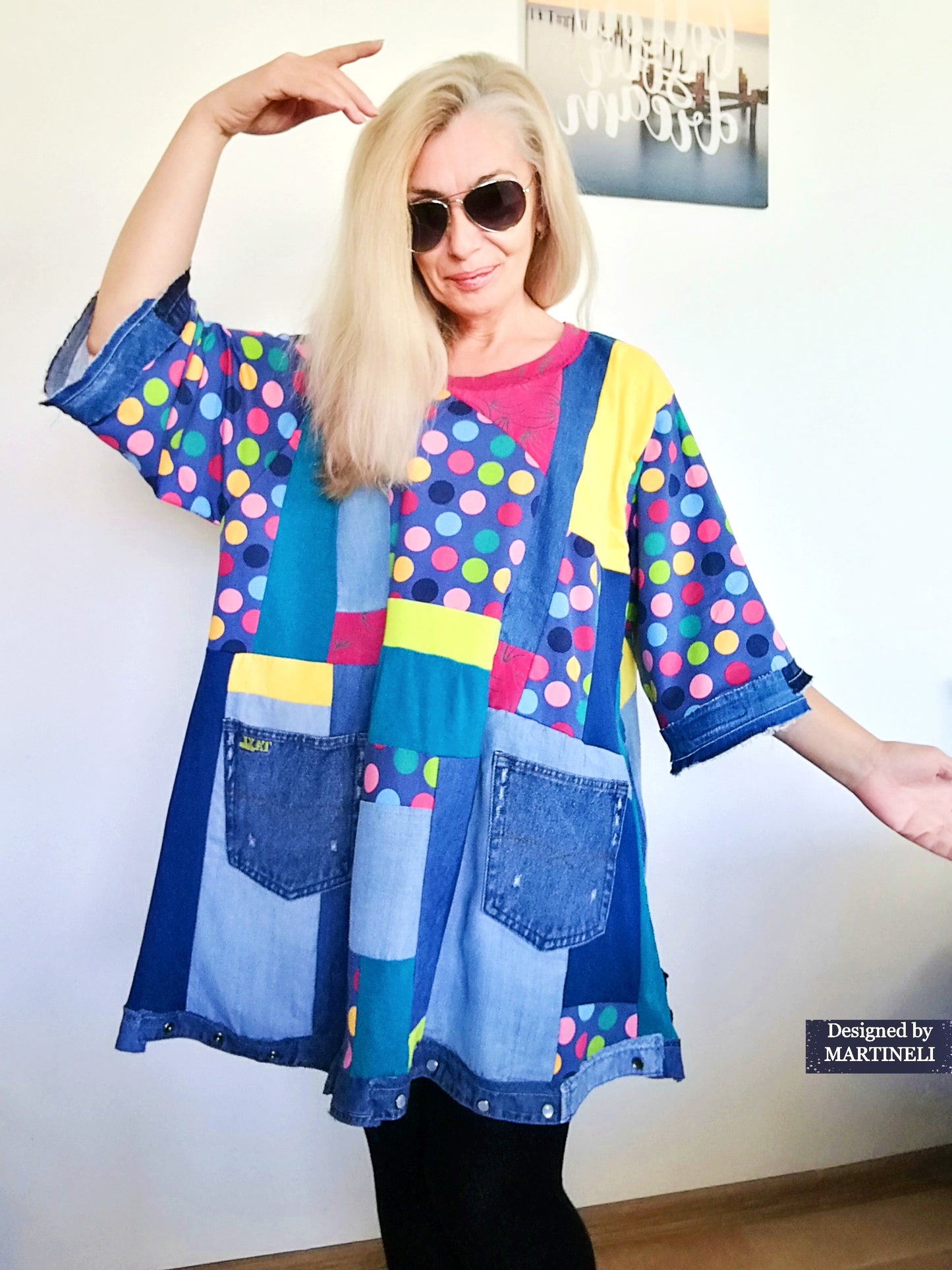 Plus Size Summer Dress 3X Maxi Denim Tunic Dress