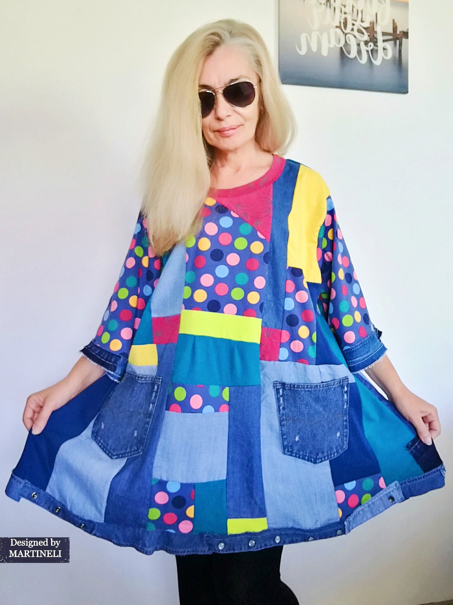 Plus Size Summer Dress 3X Maxi Denim Tunic Dress