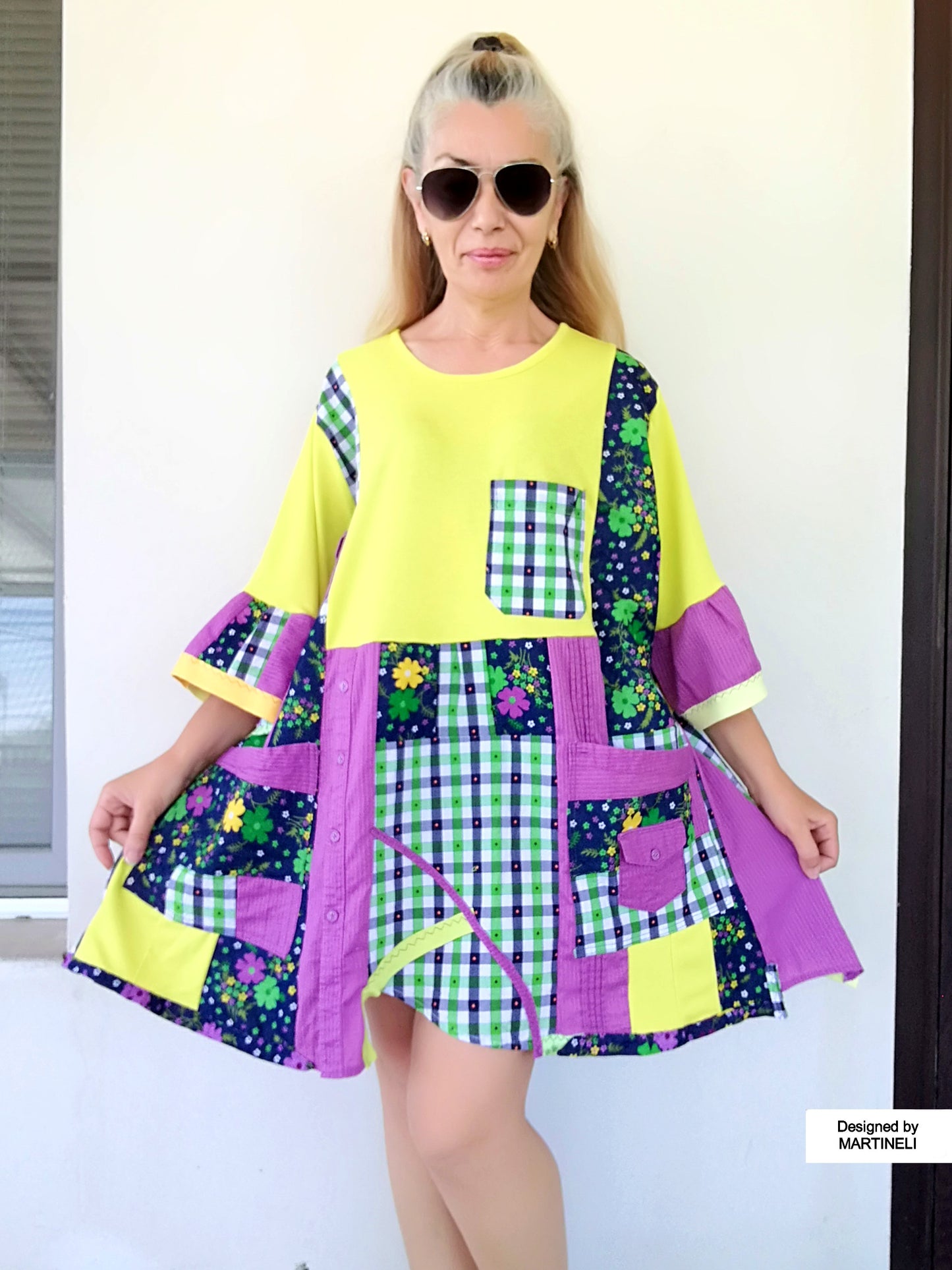 Plus Size Colorful Dress 3X Loose Summer Dress