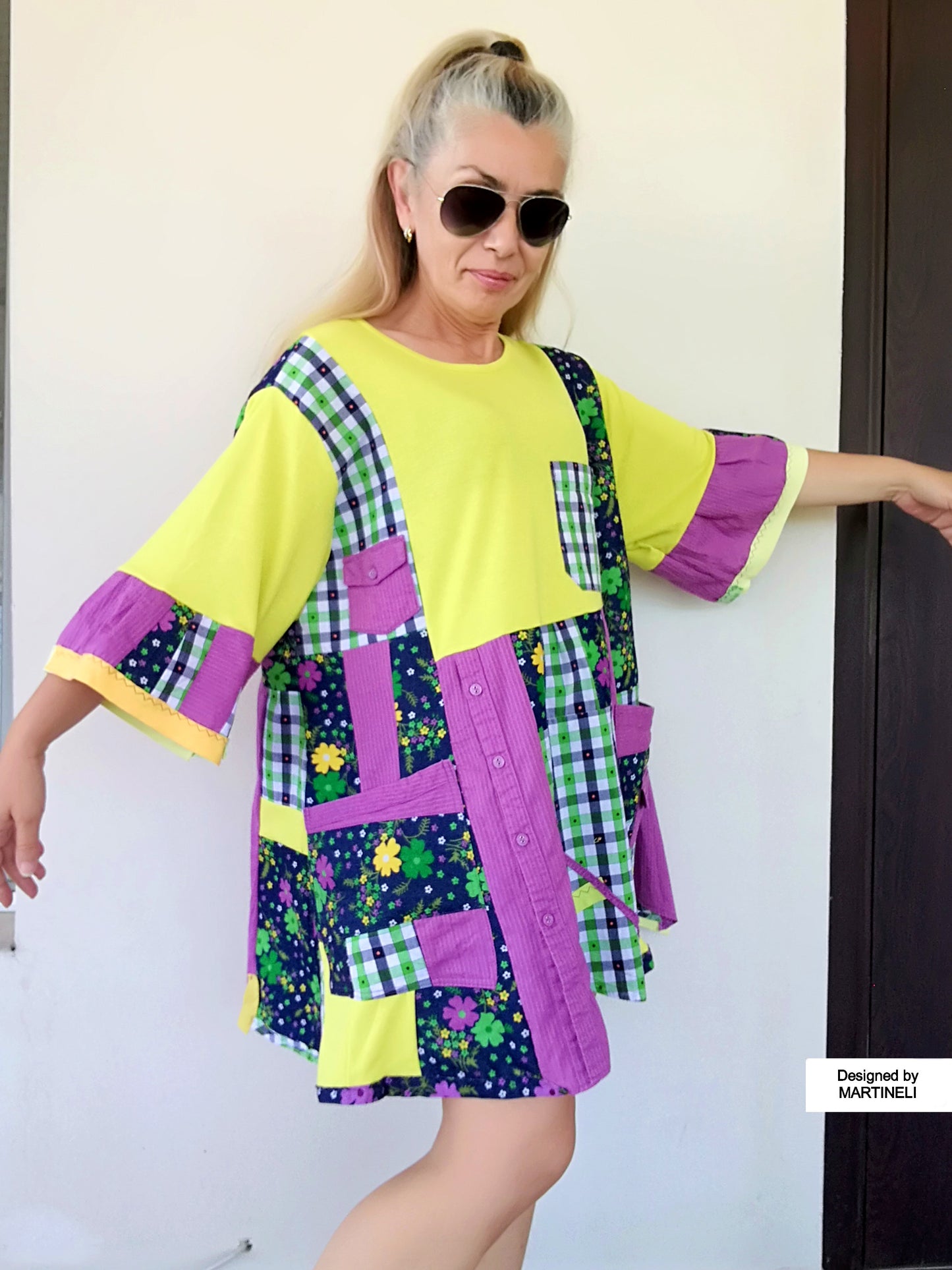 Plus Size Colorful Dress 3X Loose Summer Dress