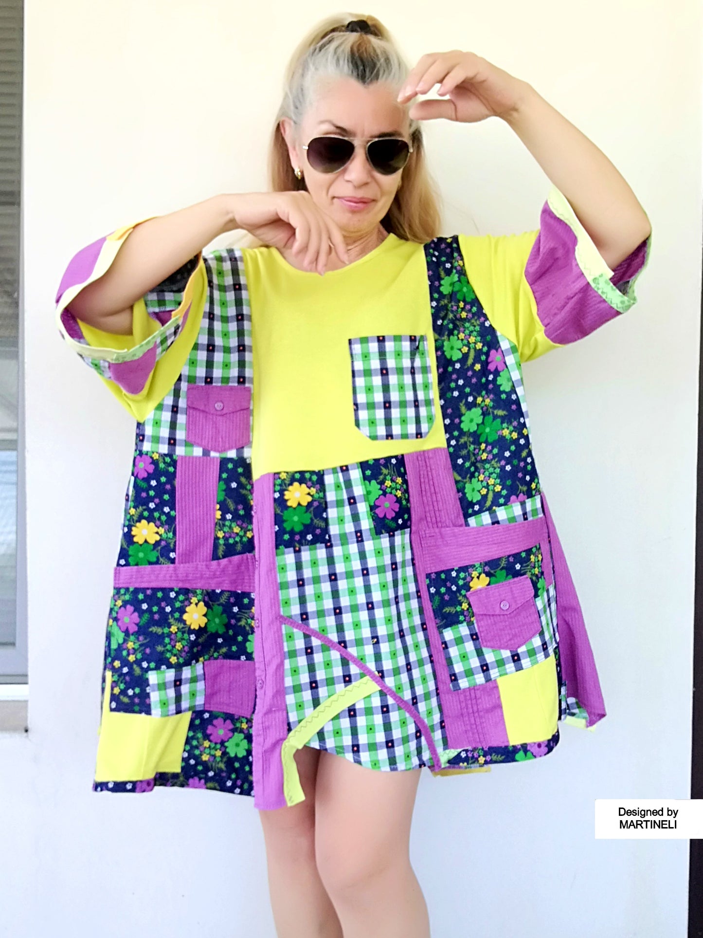 Plus Size Colorful Dress 3X Loose Summer Dress