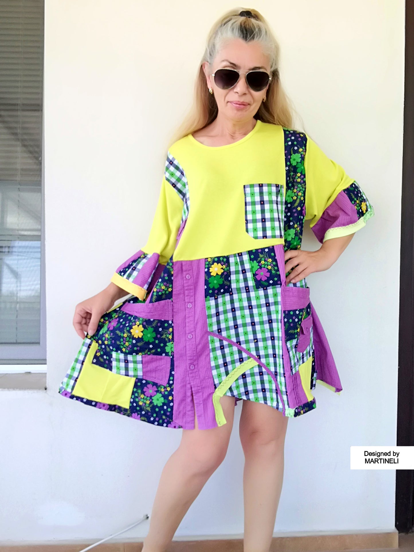 Plus Size Colorful Dress 3X Loose Summer Dress