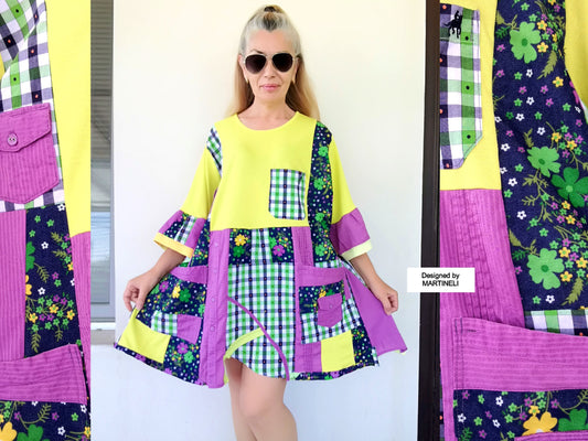 Plus Size Colorful Dress 3X Loose Summer Dress
