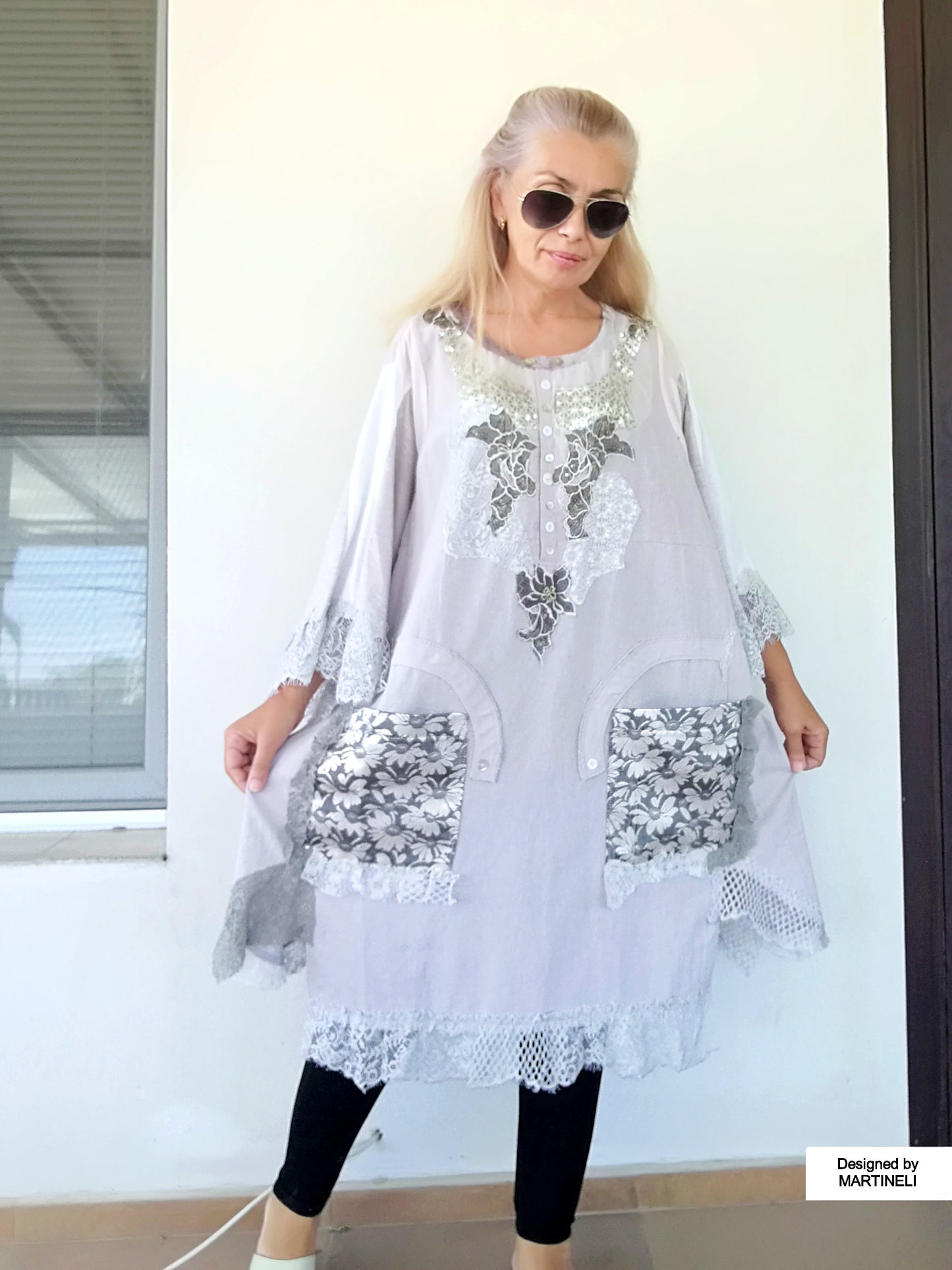 PLUS SIZE LINEN DRESS 5XL MAXI BOHO SHIRT DRESS
