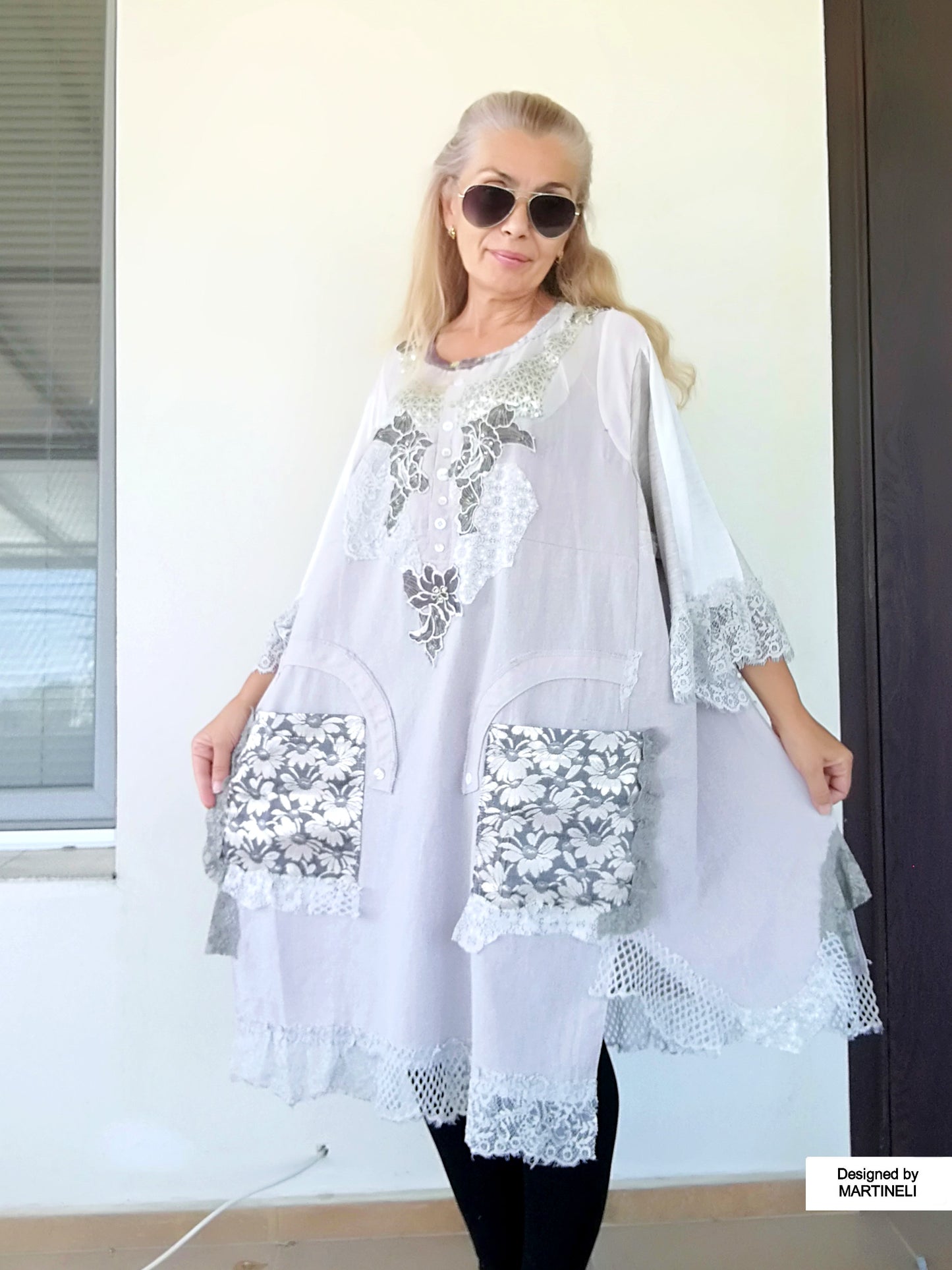 PLUS SIZE LINEN DRESS 5XL MAXI BOHO SHIRT DRESS